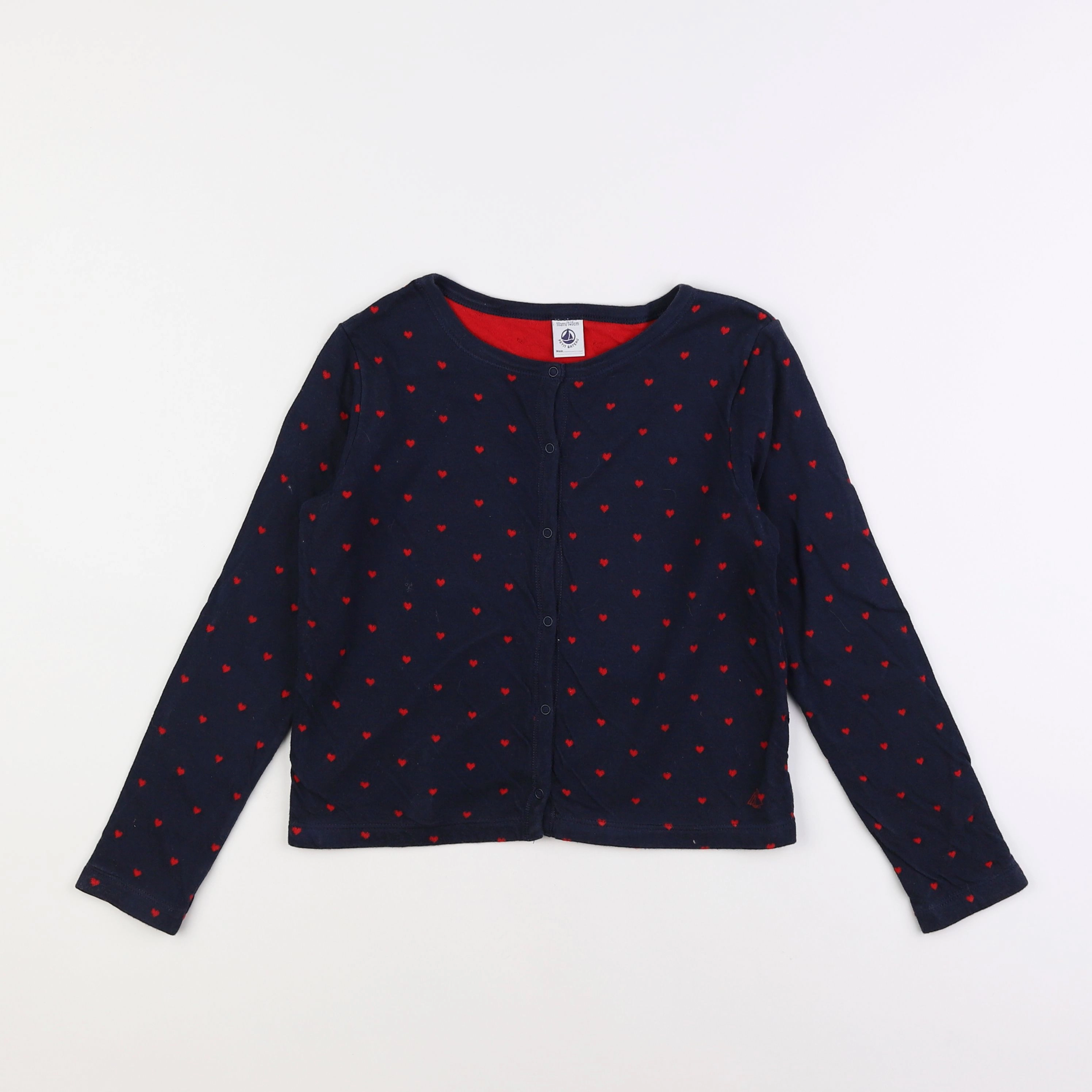 Petit Bateau - sweat bleu - 10 ans