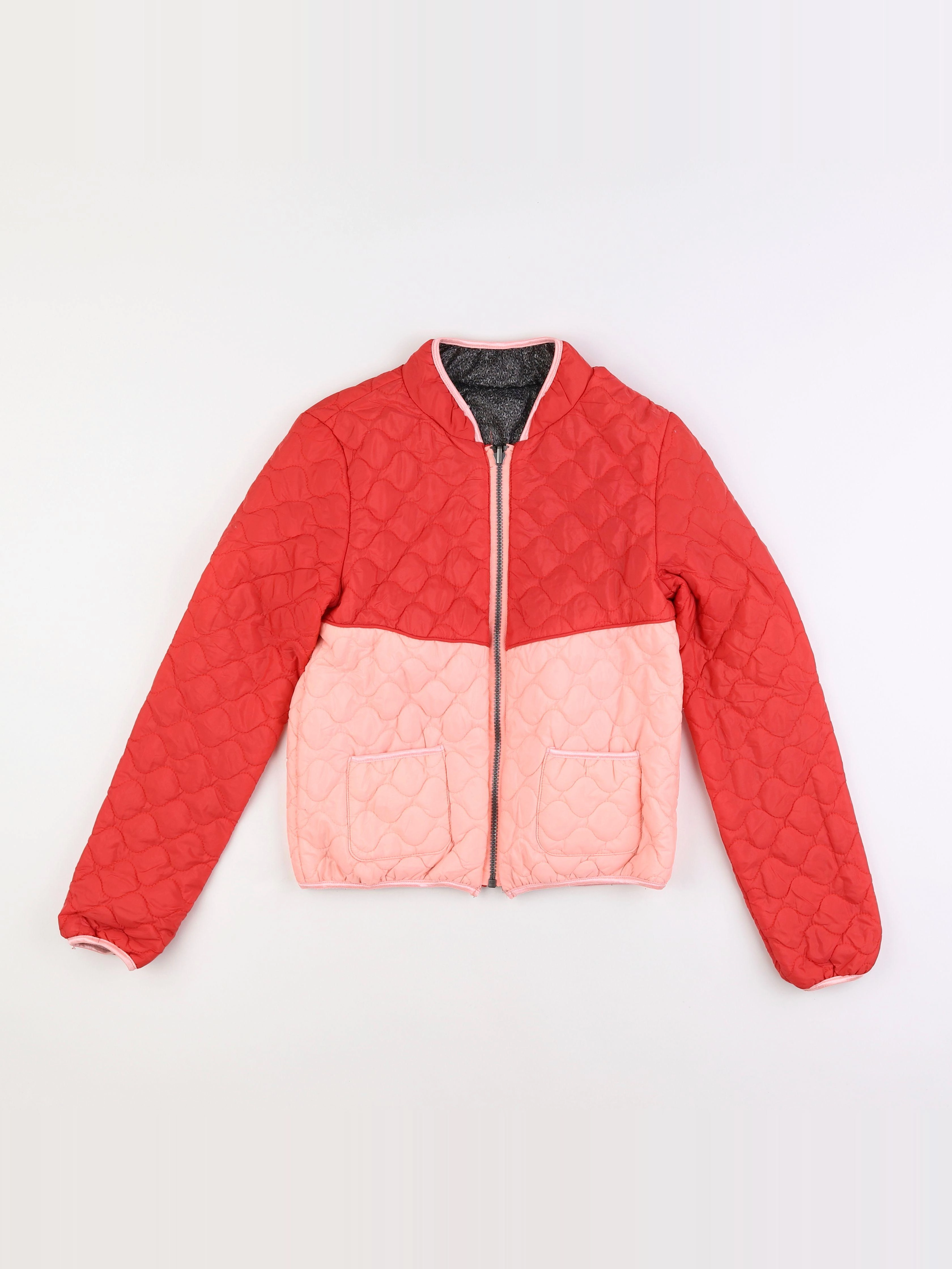 IKKS - doudoune réversible rouge - 8/9 ans