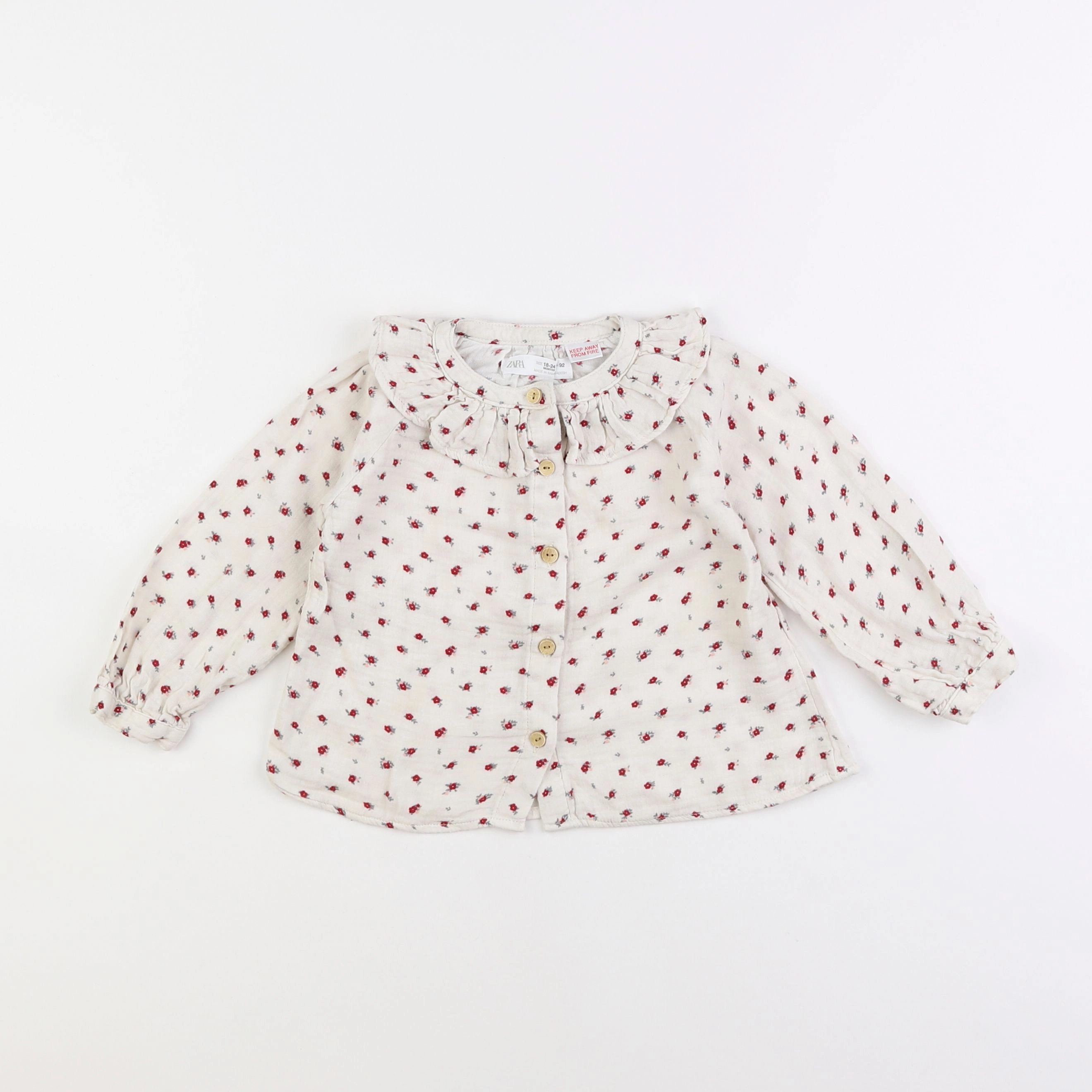 Zara - blouse beige - 18 mois à 2 ans