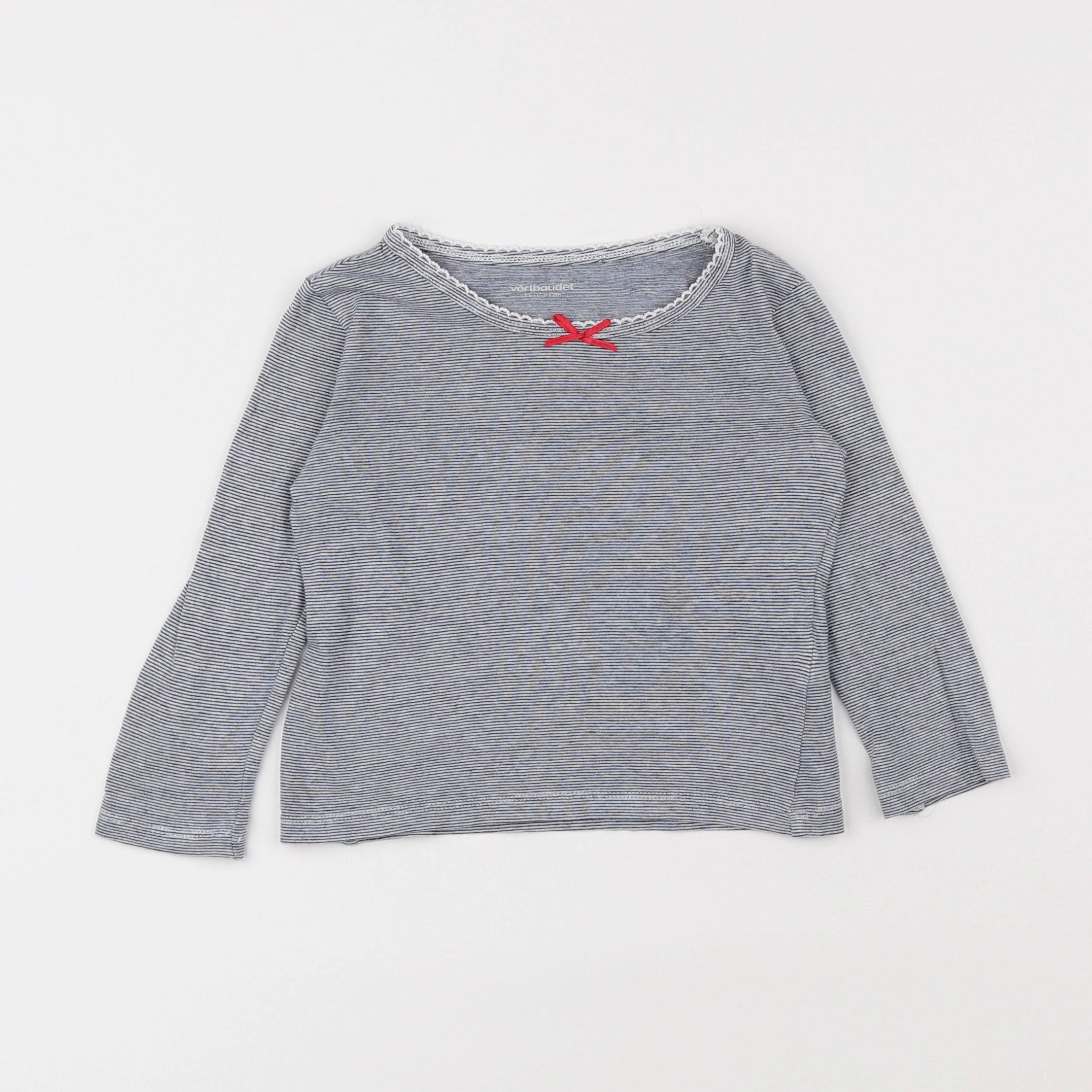 Vertbaudet - maillot de corps gris - 2 ans