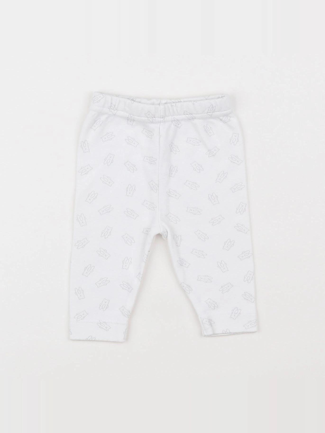 Boutchou - legging blanc - 0 mois