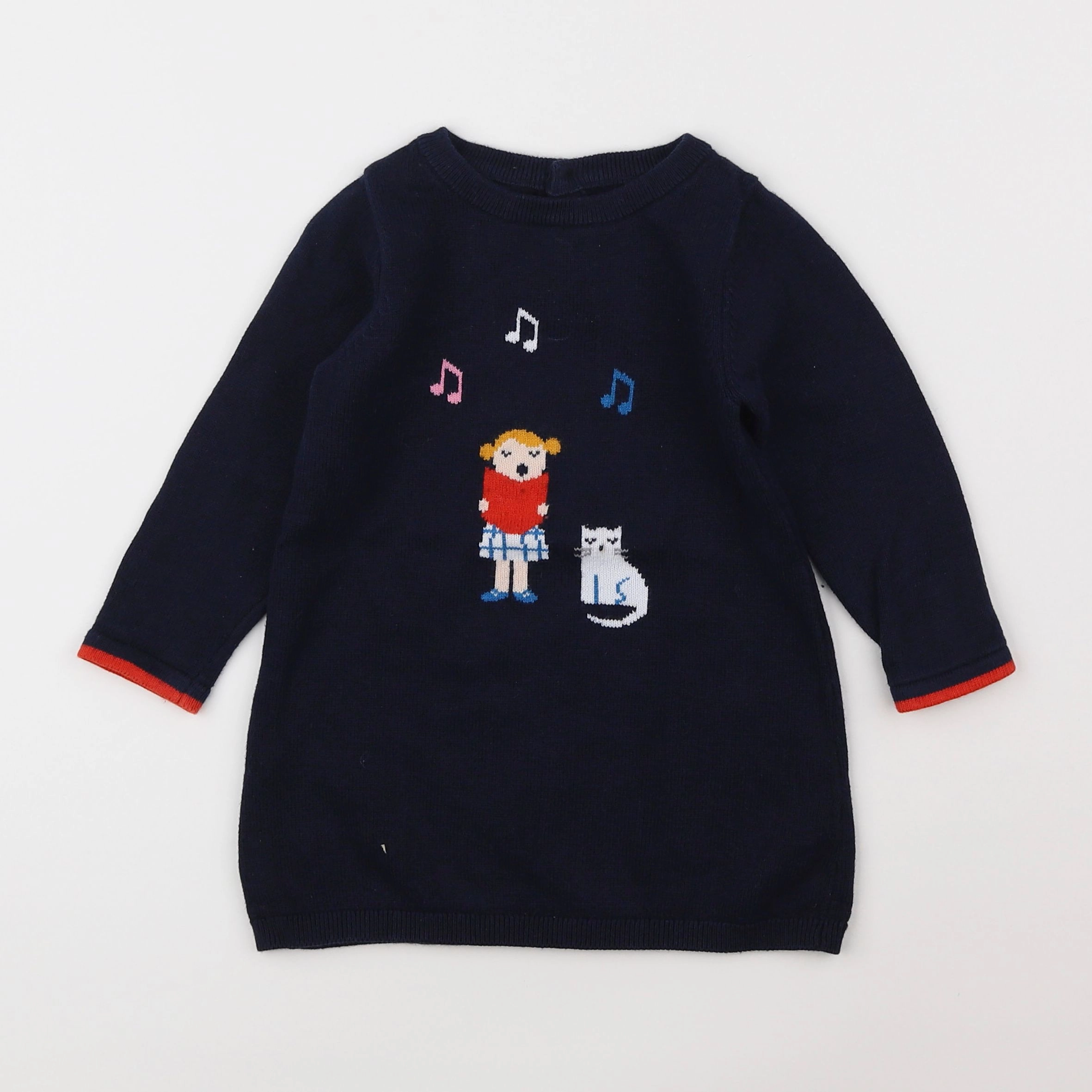 Jacadi - robe bleu - 2 ans