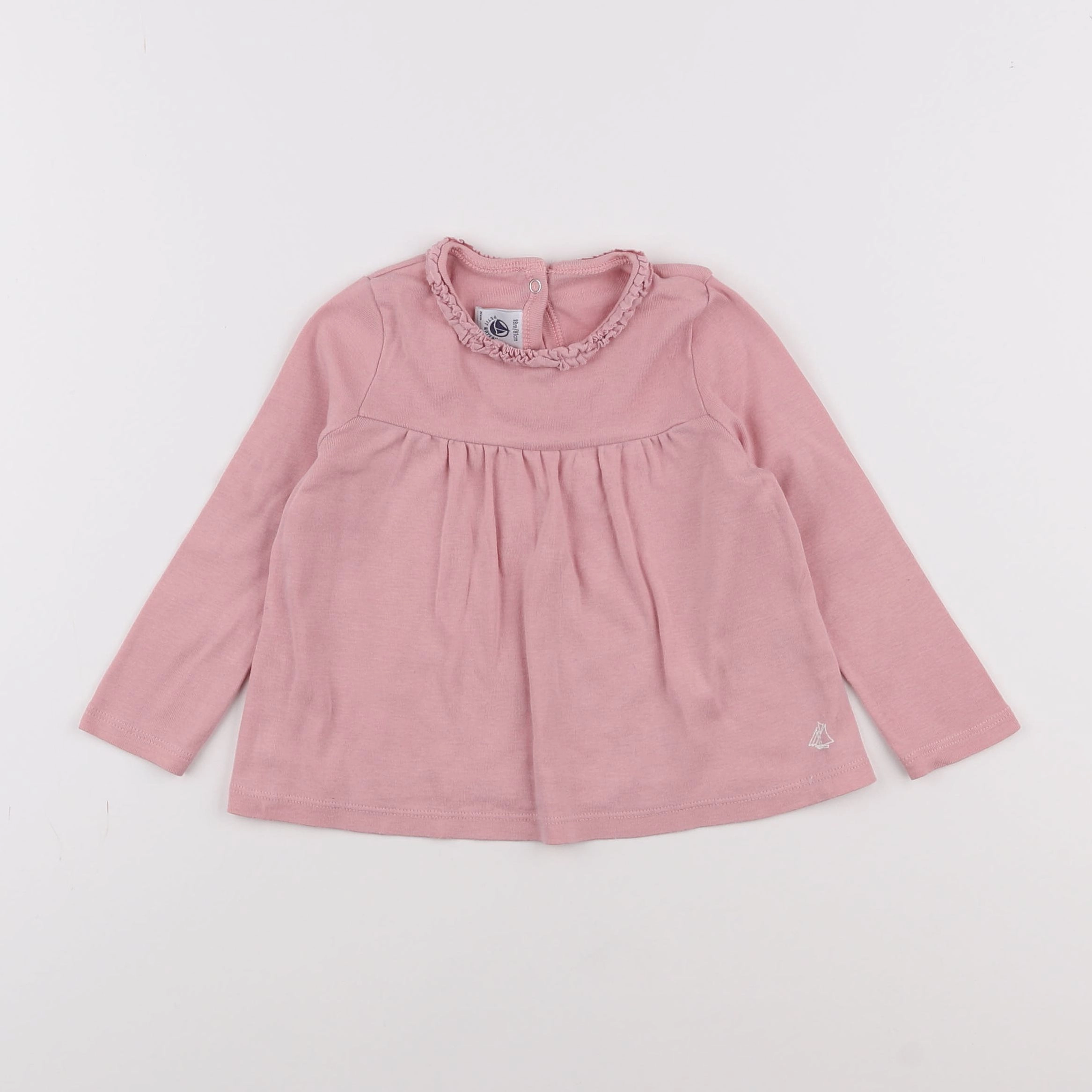 Petit Bateau - tee-shirt rose - 18 mois