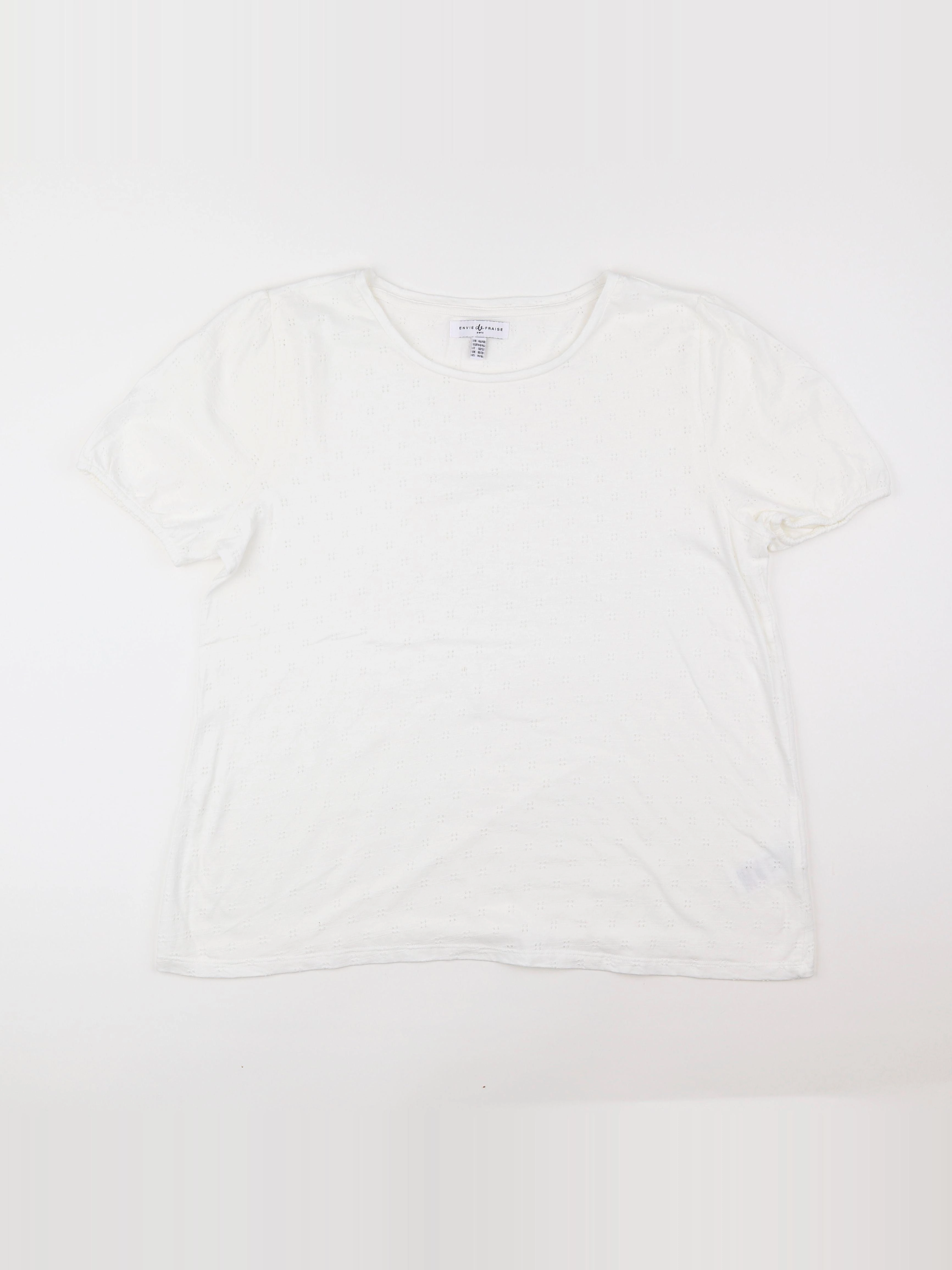 Envie de fraise - tee-shirt grossesse blanc - 46 à 48