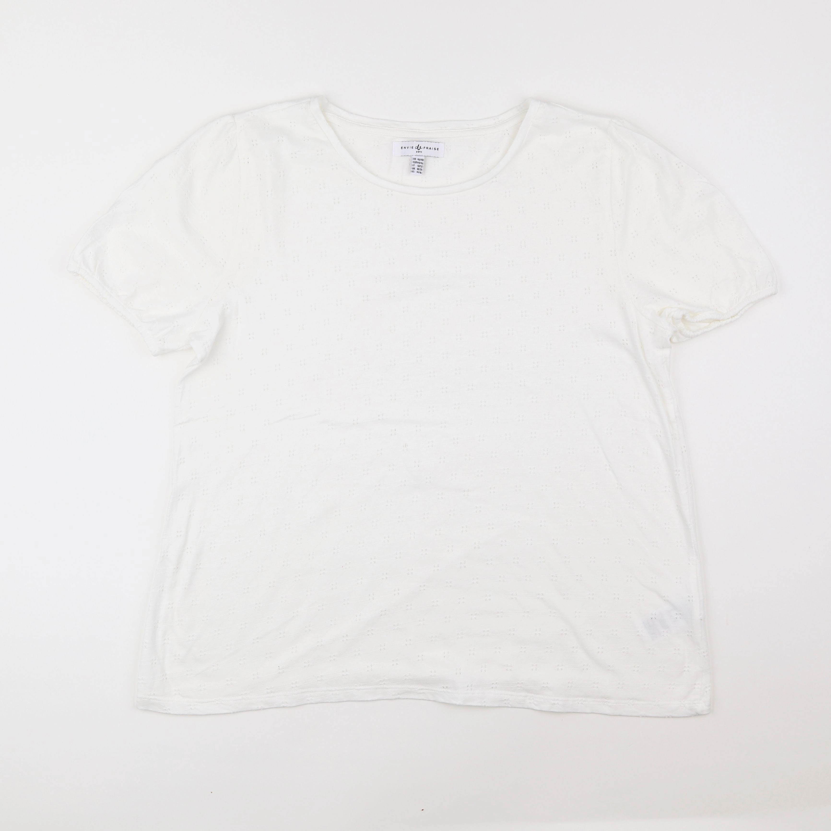 Envie de fraise - tee-shirt grossesse blanc - 46 à 48