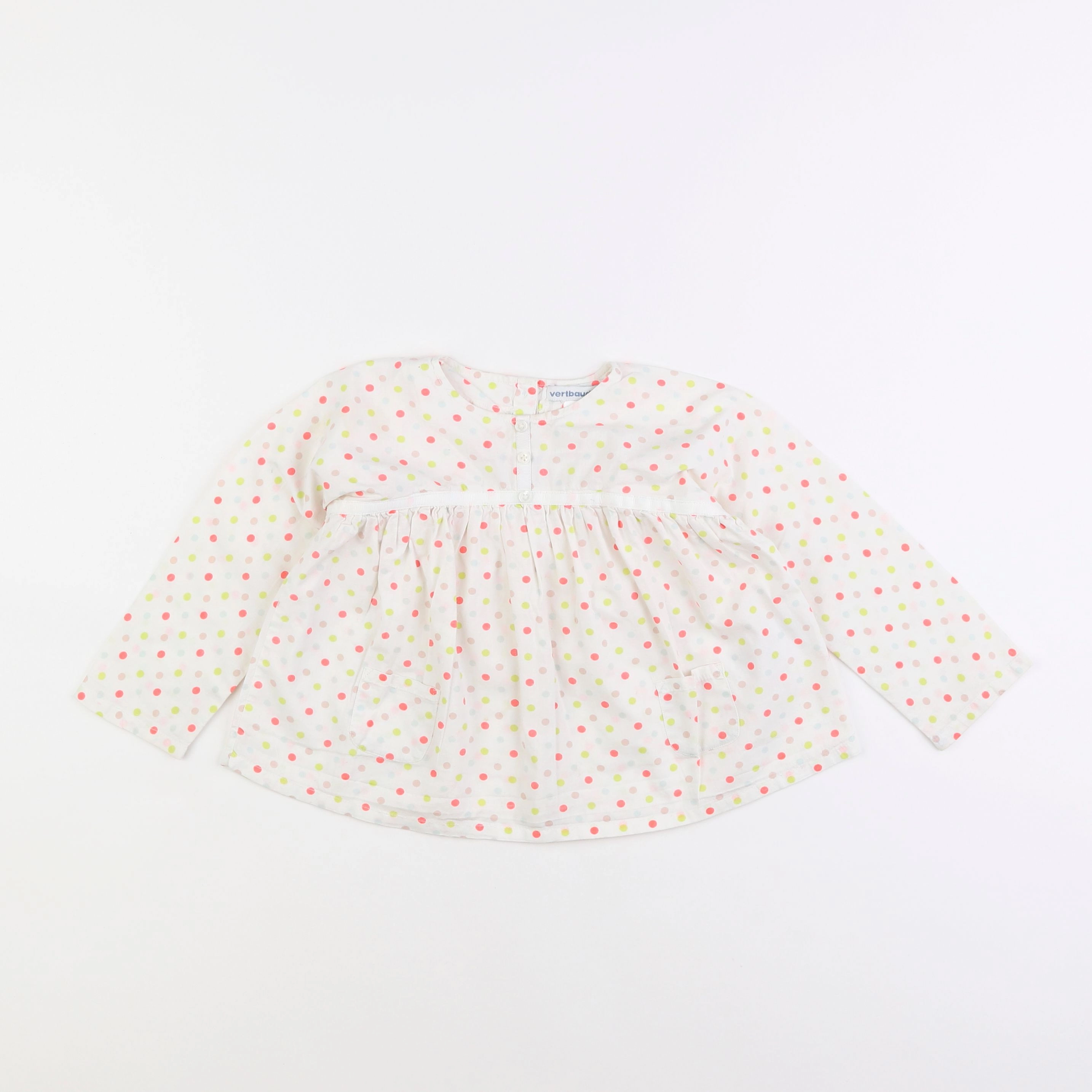 Vertbaudet - blouse blanc - 2 ans