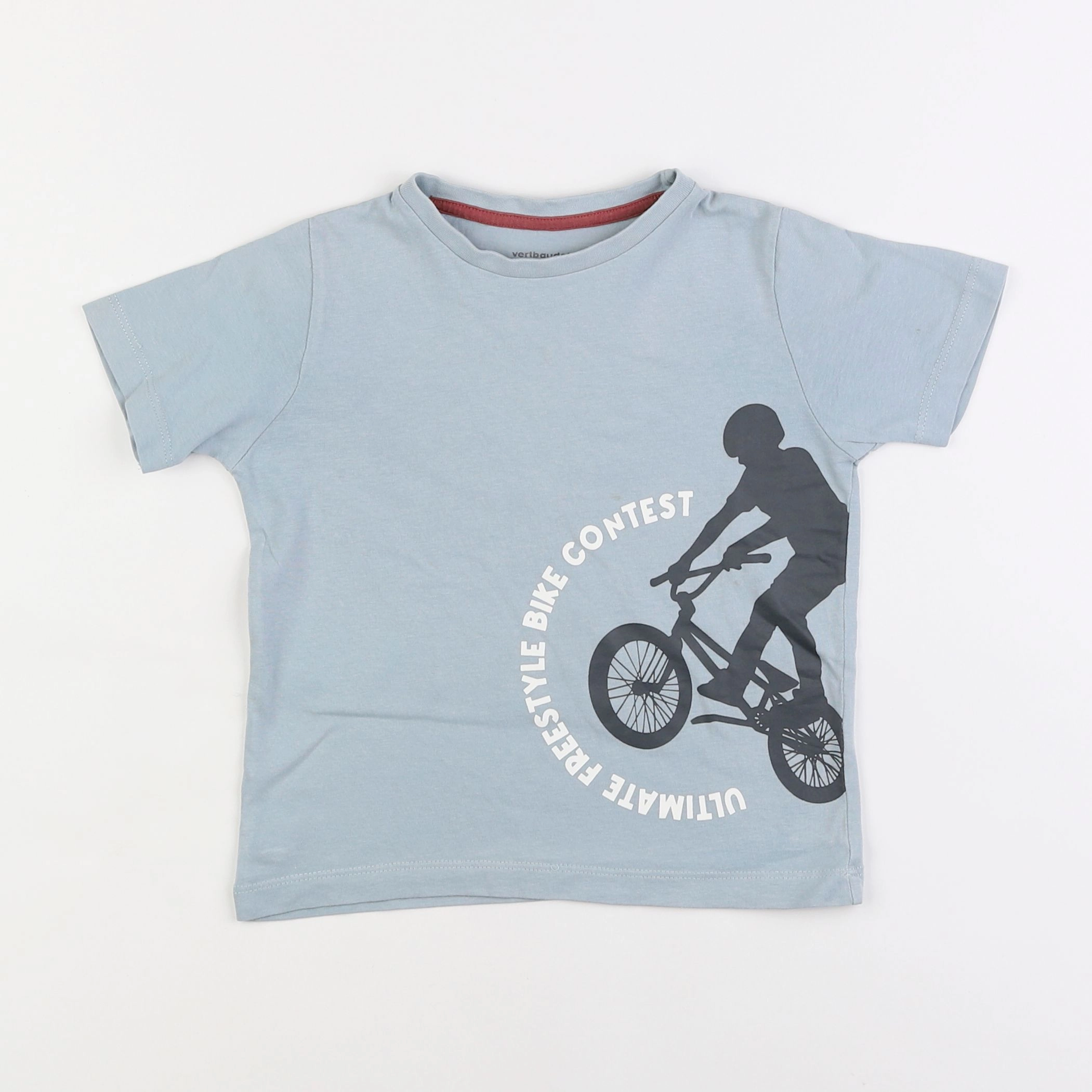 Vertbaudet - tee-shirt bleu - 4 ans