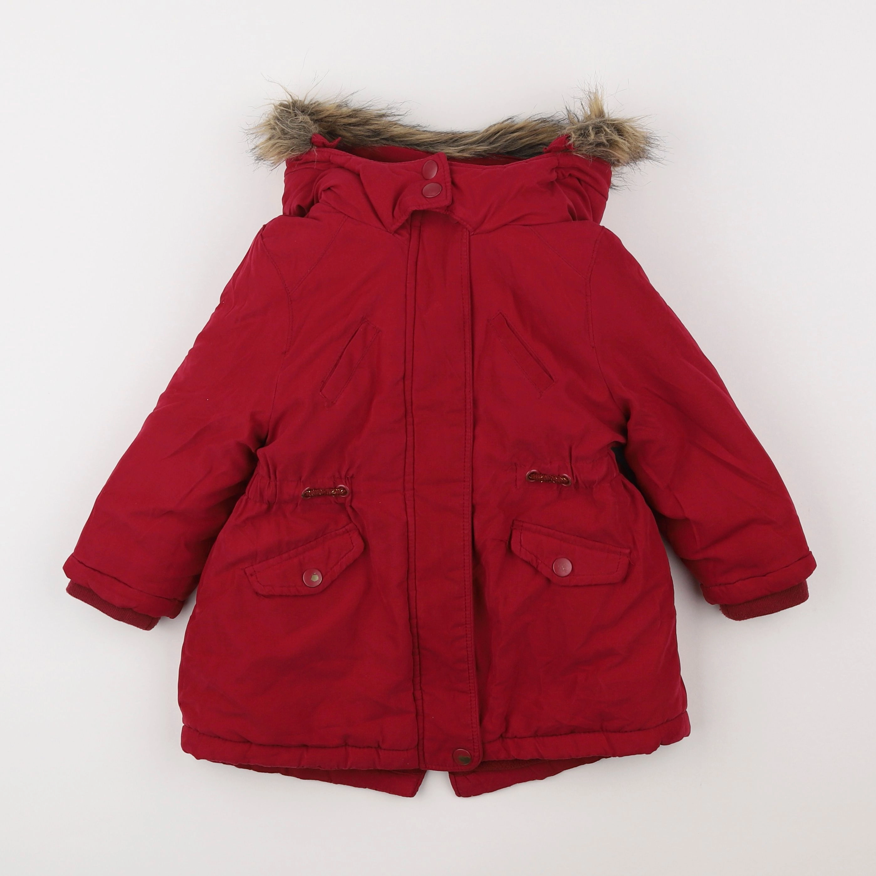 Vertbaudet - parka rose - 3 ans