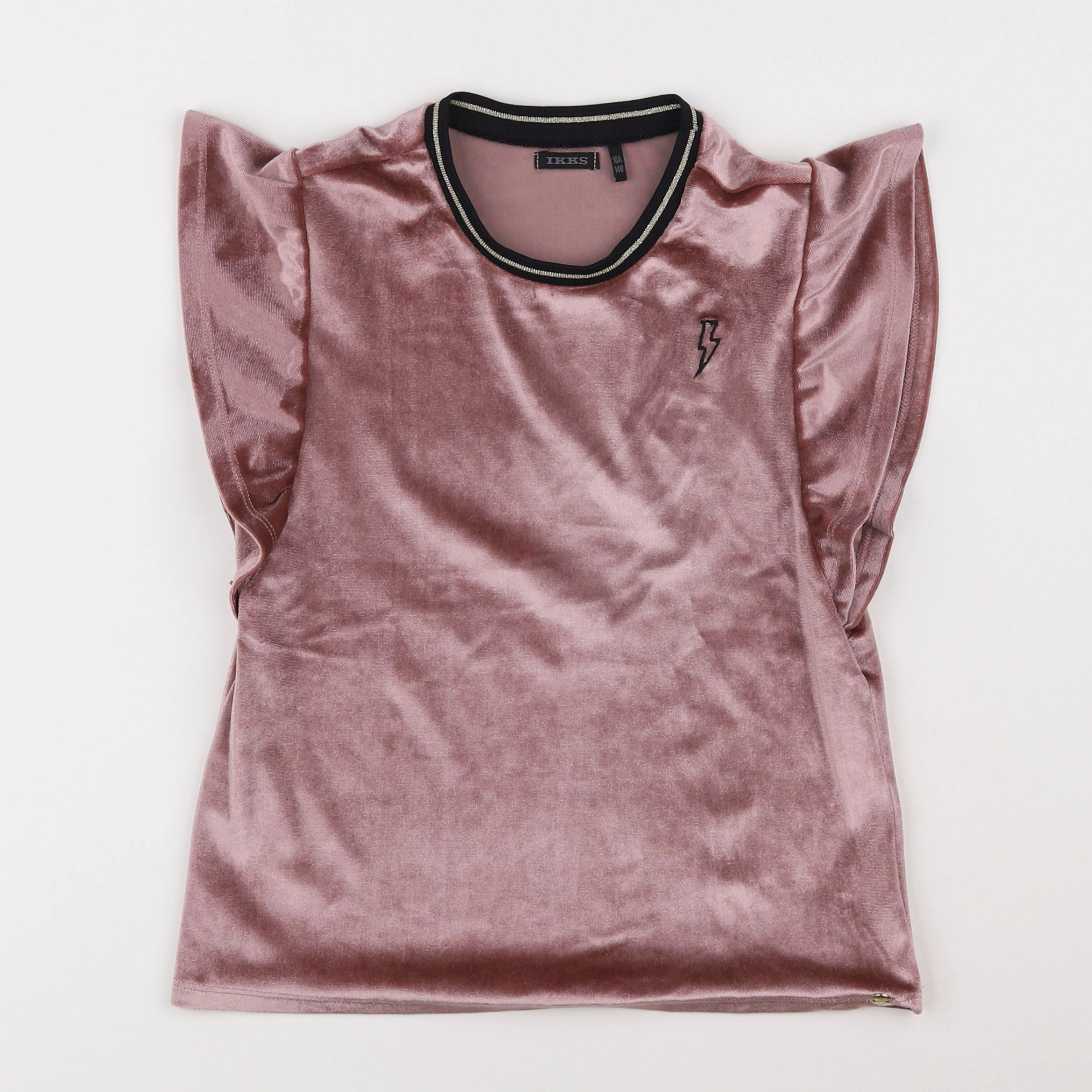 IKKS - blouse rose, or - 10 ans