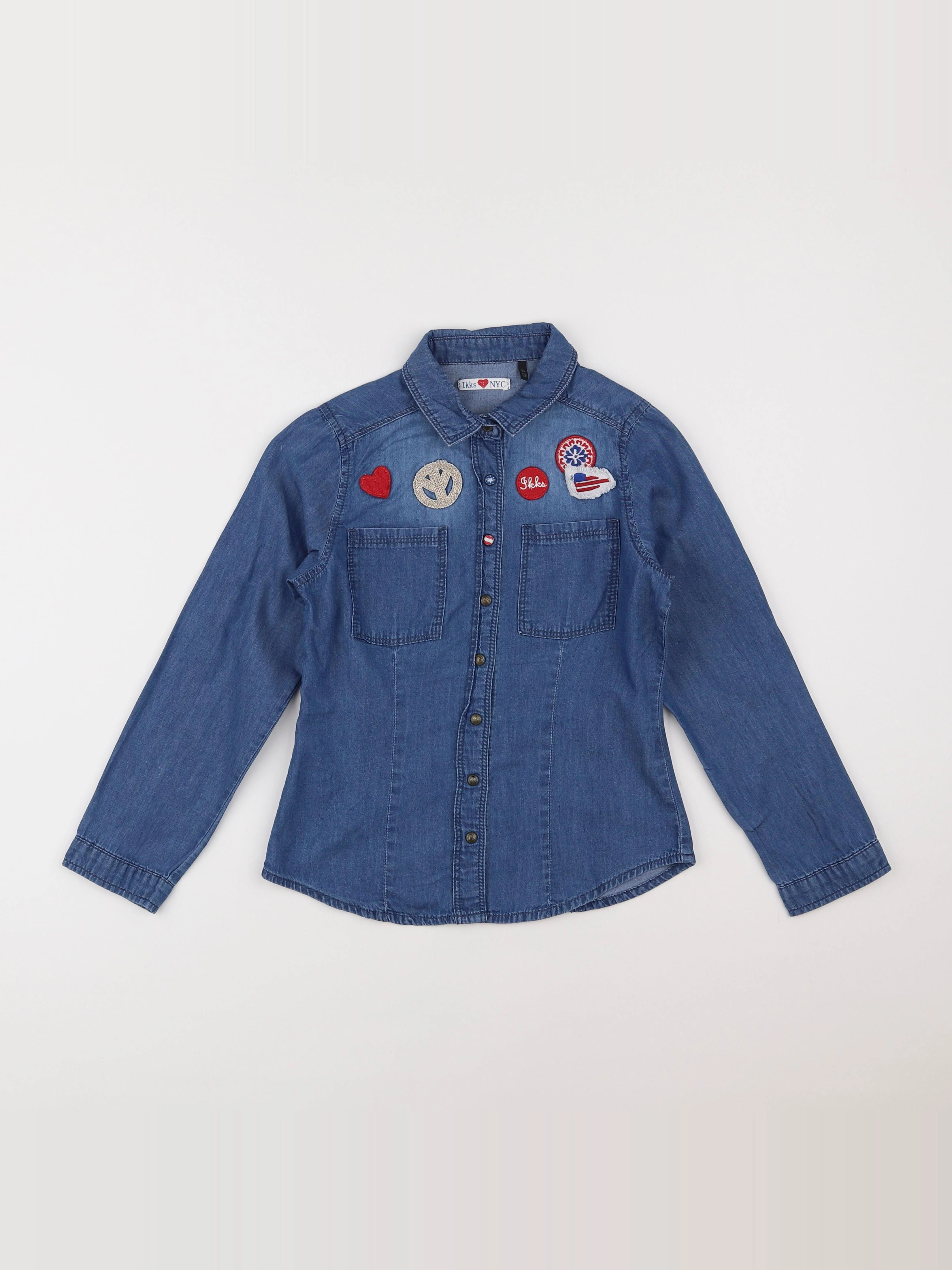 IKKS - chemise bleu - 8 ans