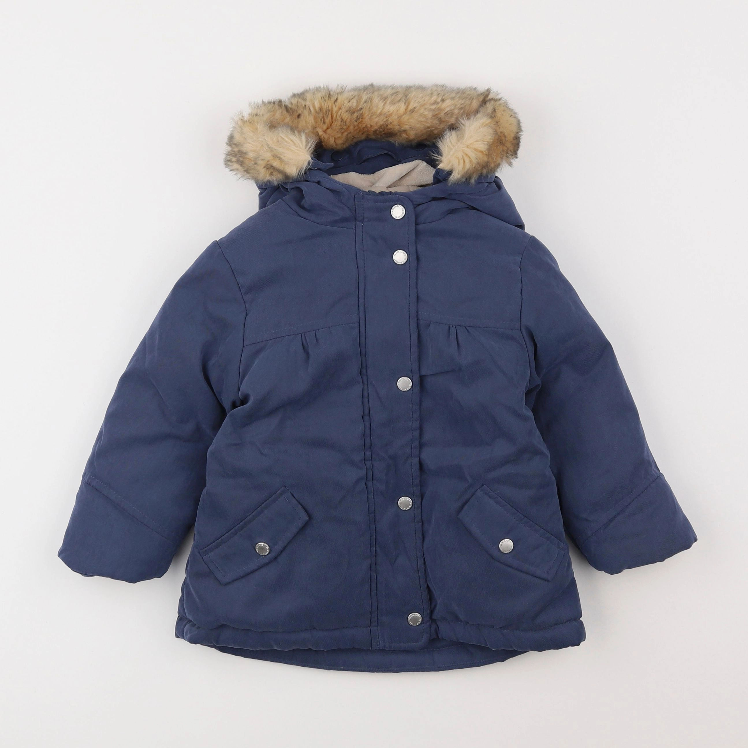 Vertbaudet - parka bleu - 2 ans