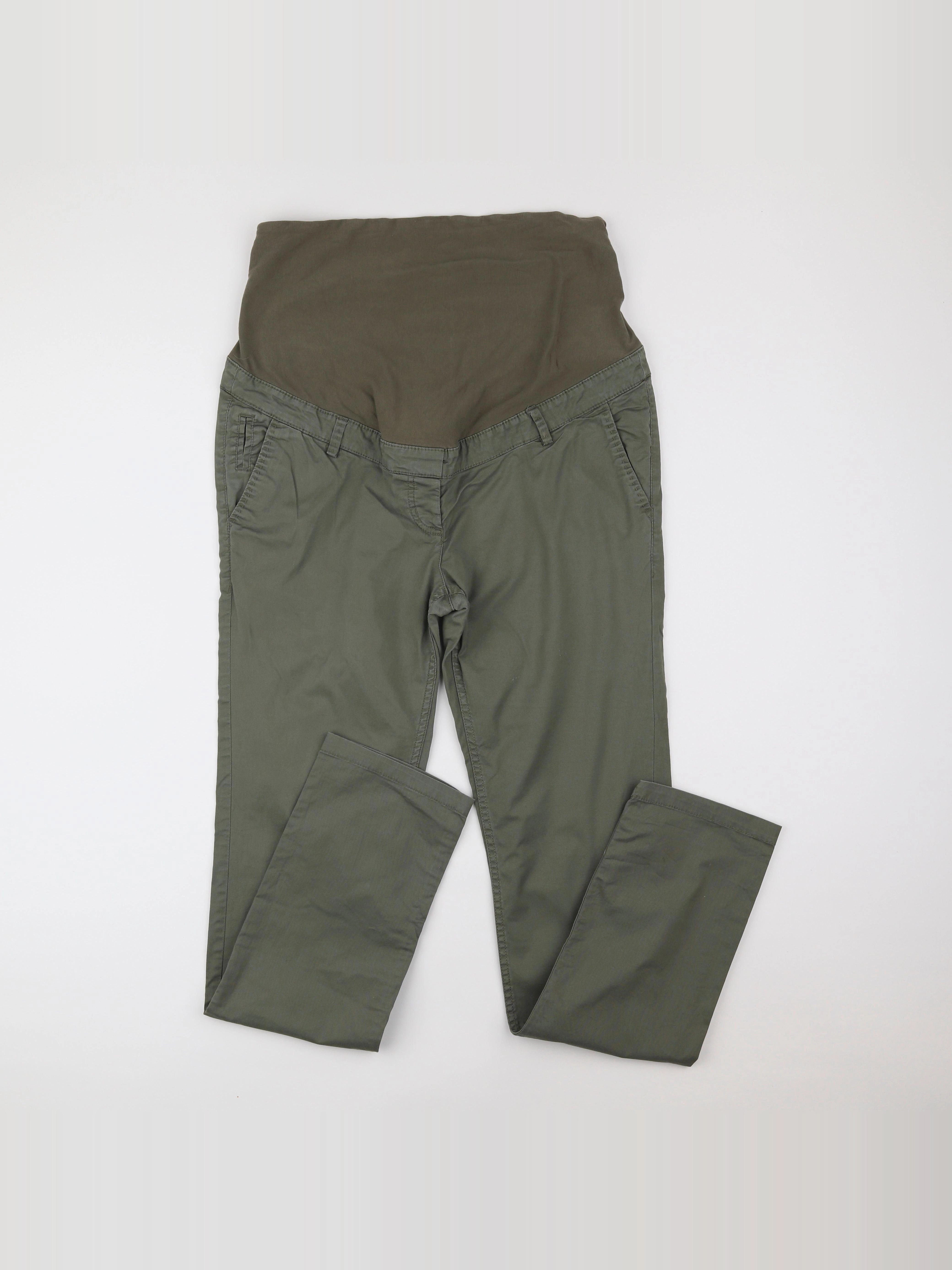 H&M - pantalon grossesse vert - 44