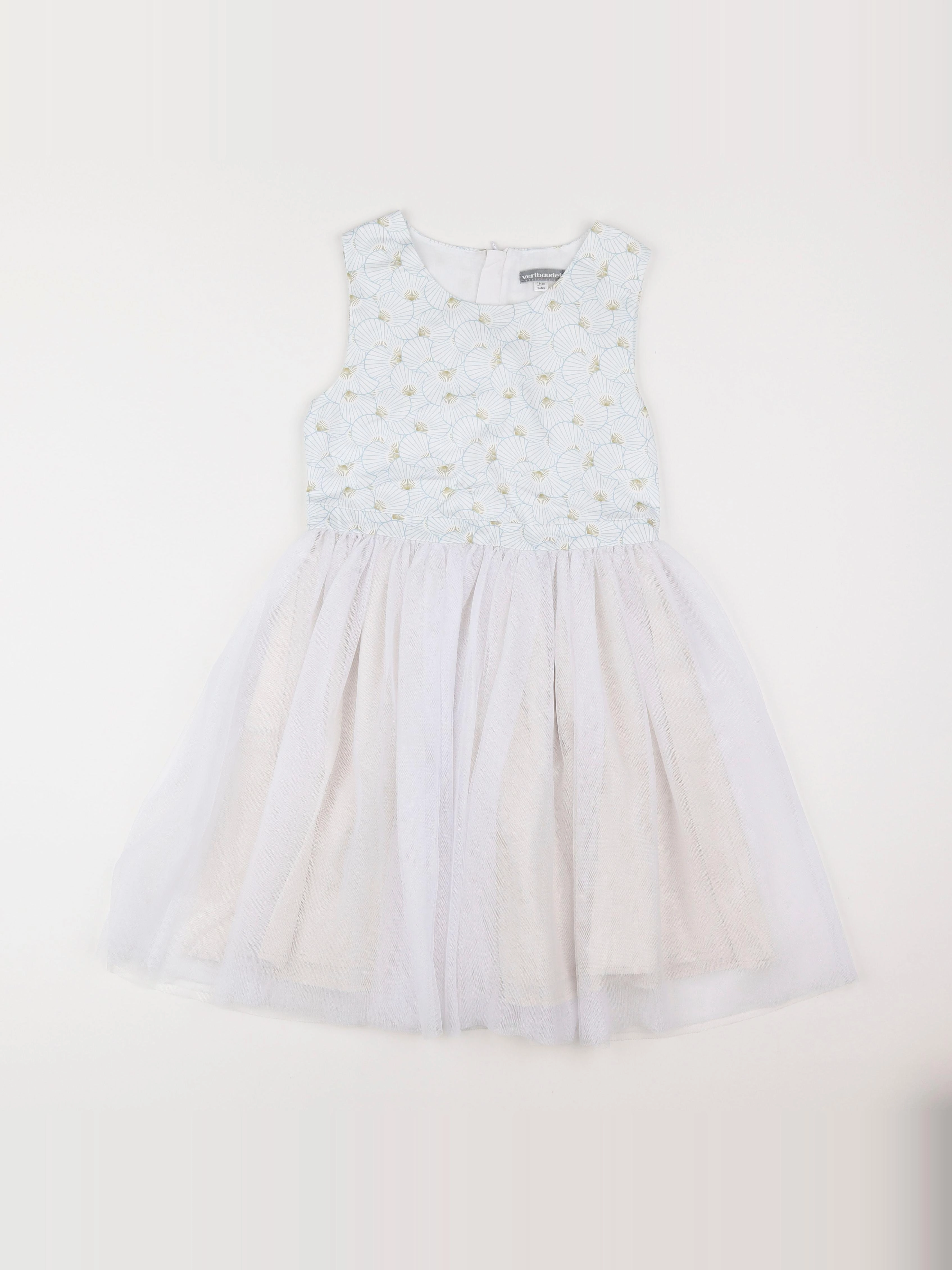 Vertbaudet - robe blanc - 9 ans