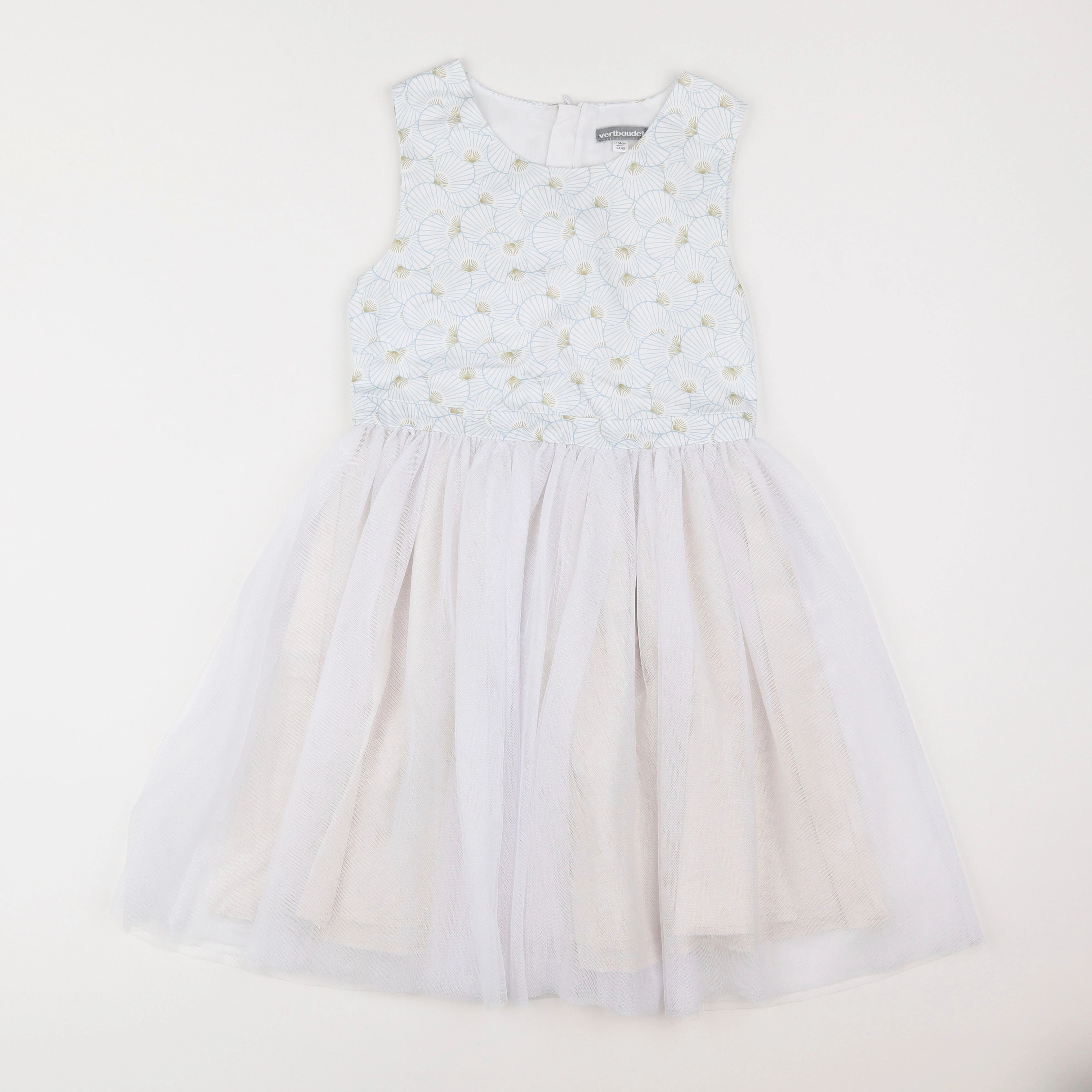 Vertbaudet - robe blanc - 9 ans