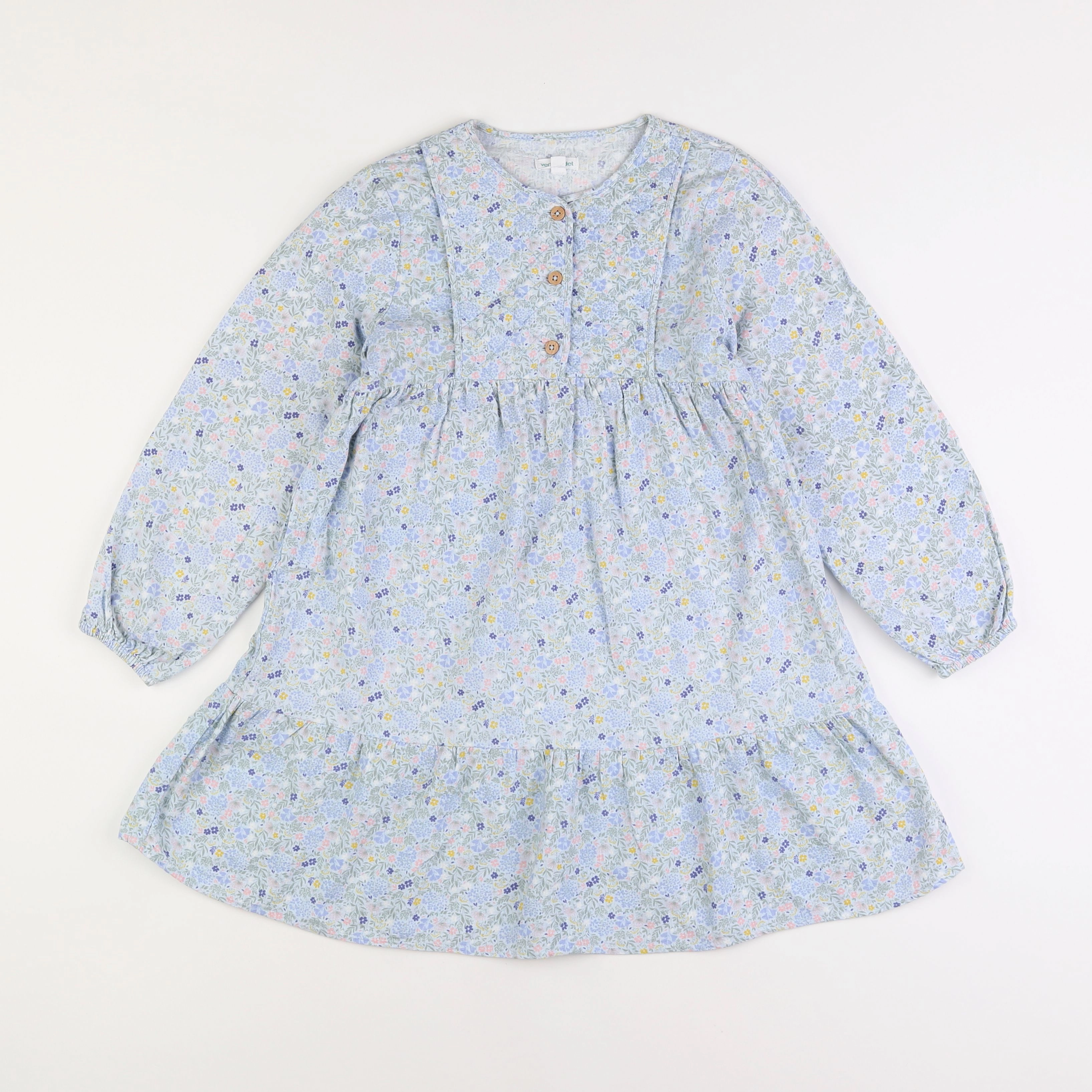 Vertbaudet - robe multicolore - 9 ans