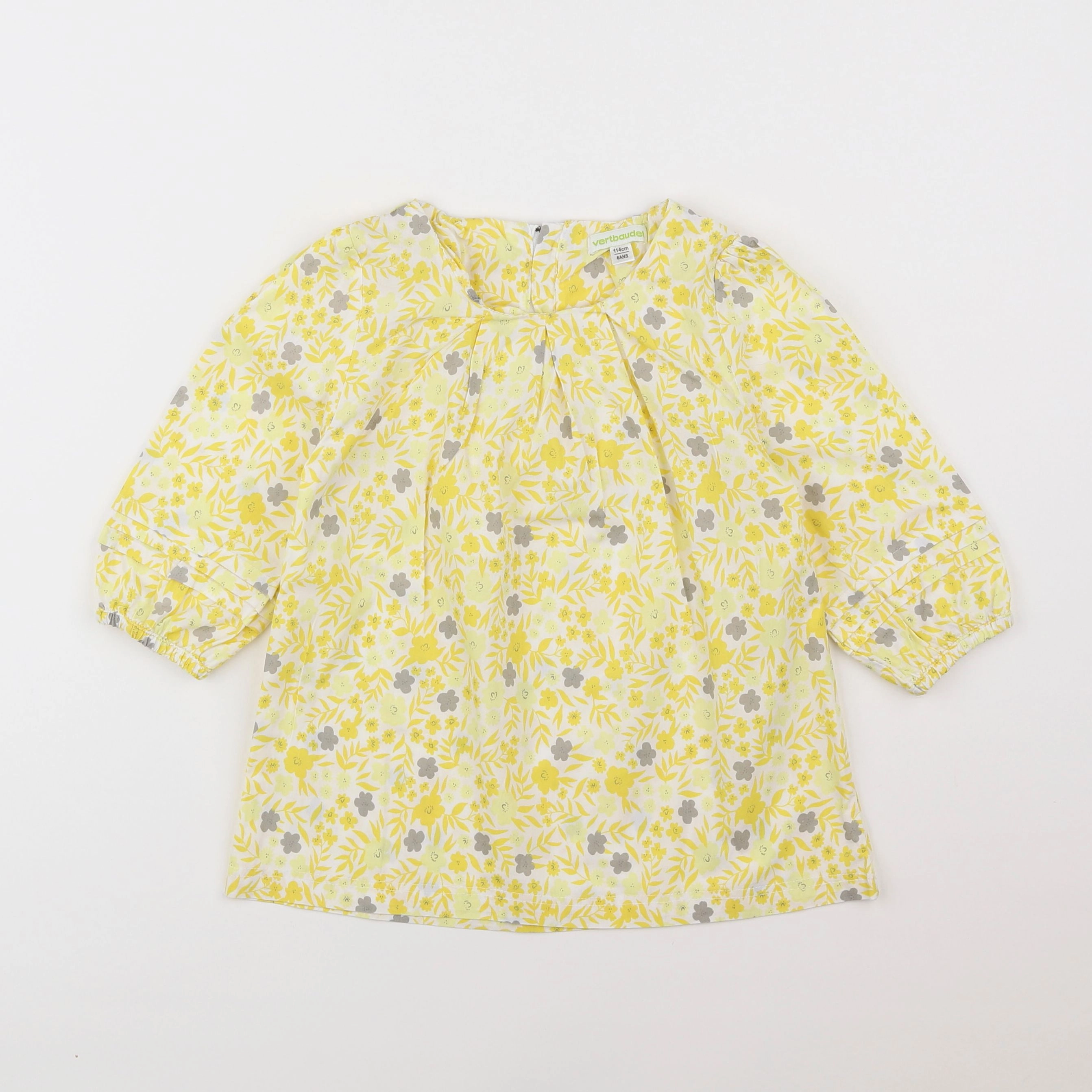 Vertbaudet - blouse jaune - 6 ans