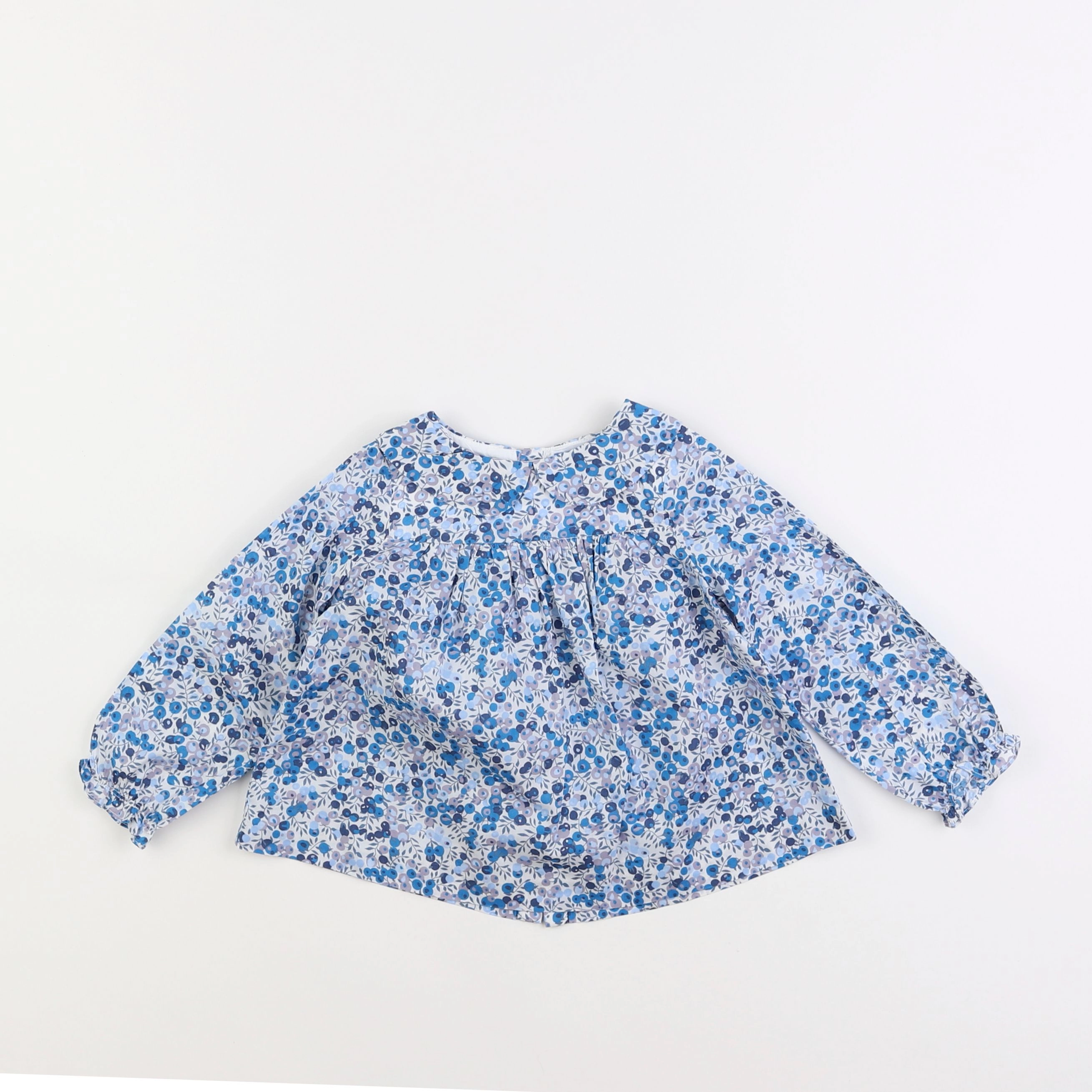 Jacadi - blouse liberty bleu - 2 ans