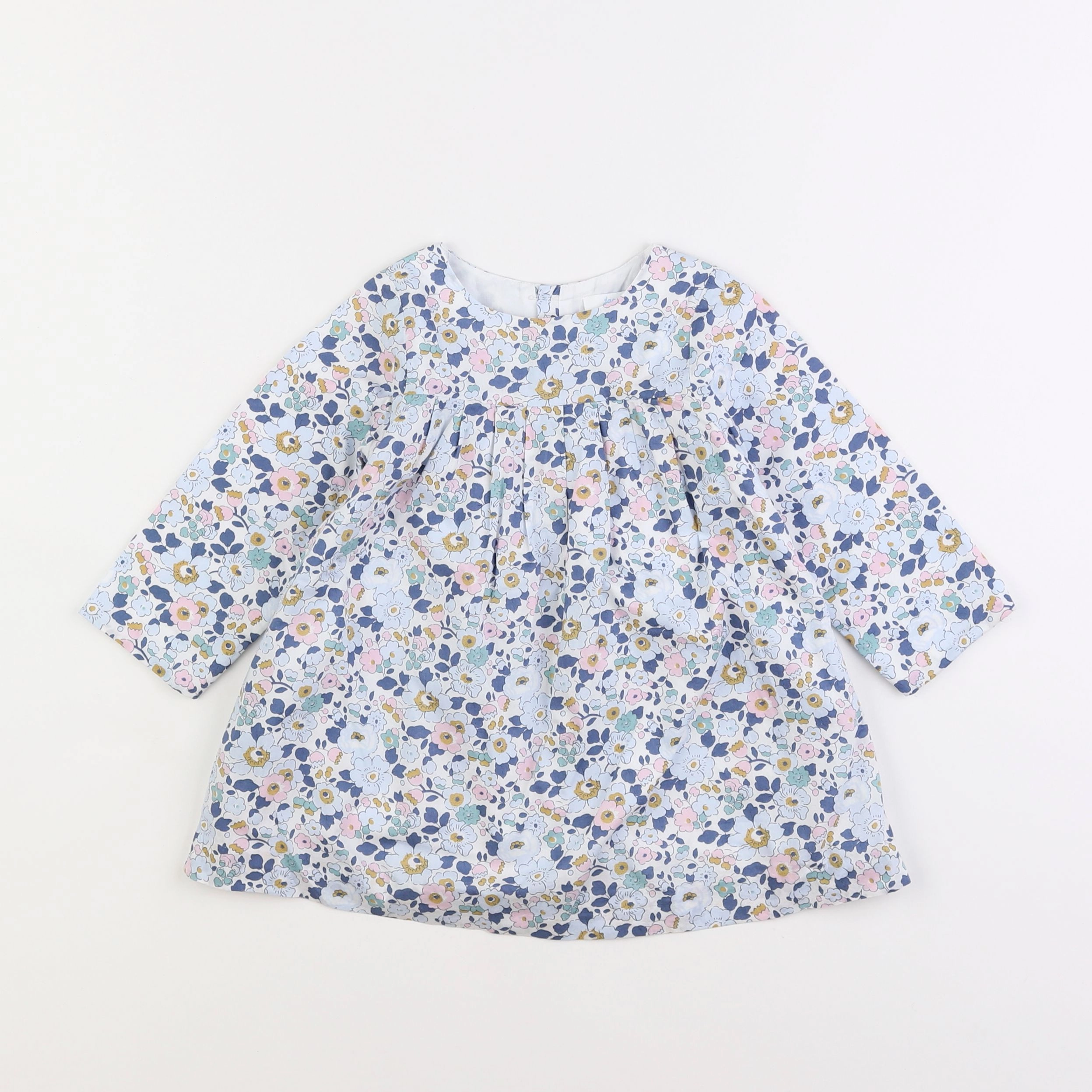 Jacadi - robe liberty bleu - 18 mois