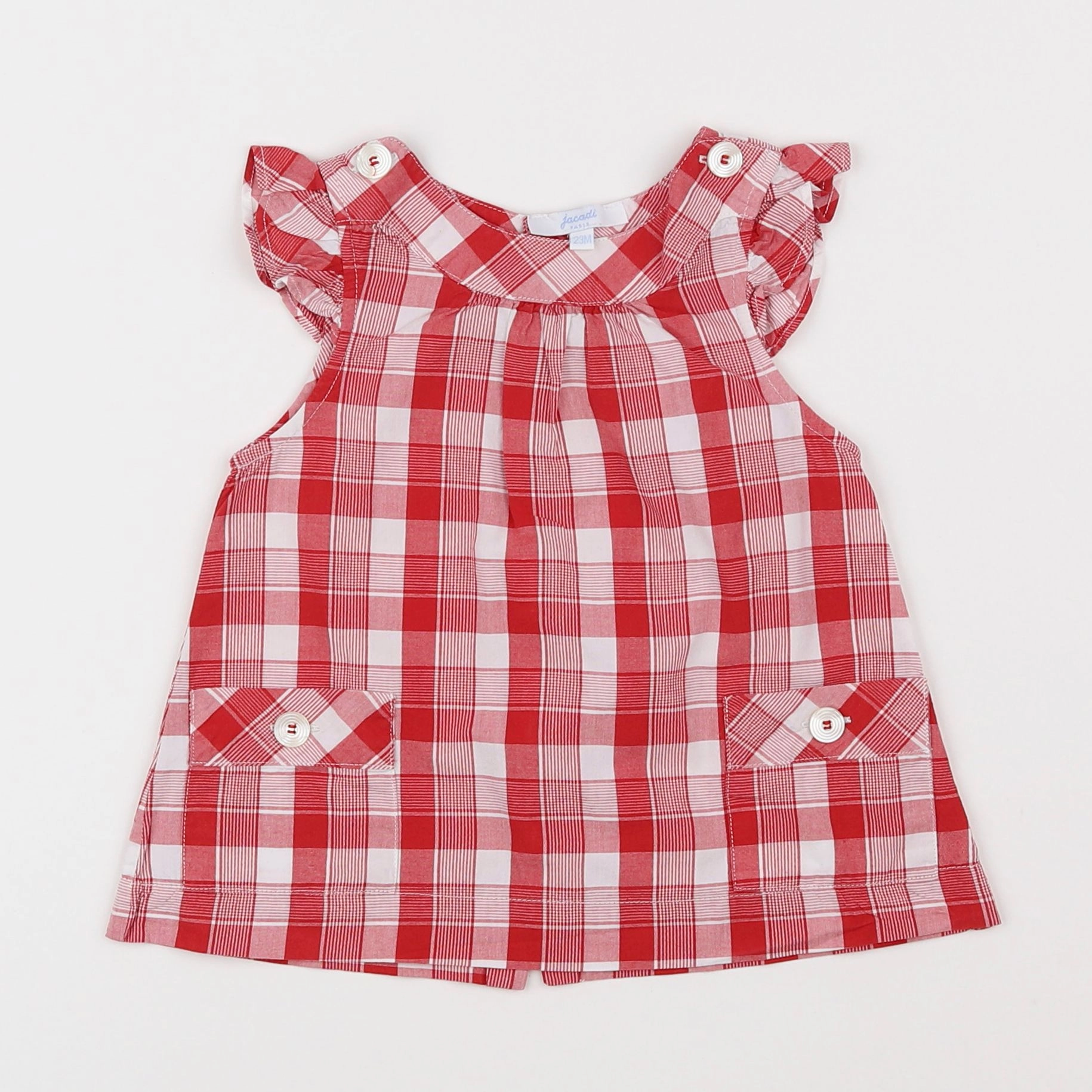 Jacadi - blouse rouge - 2 ans