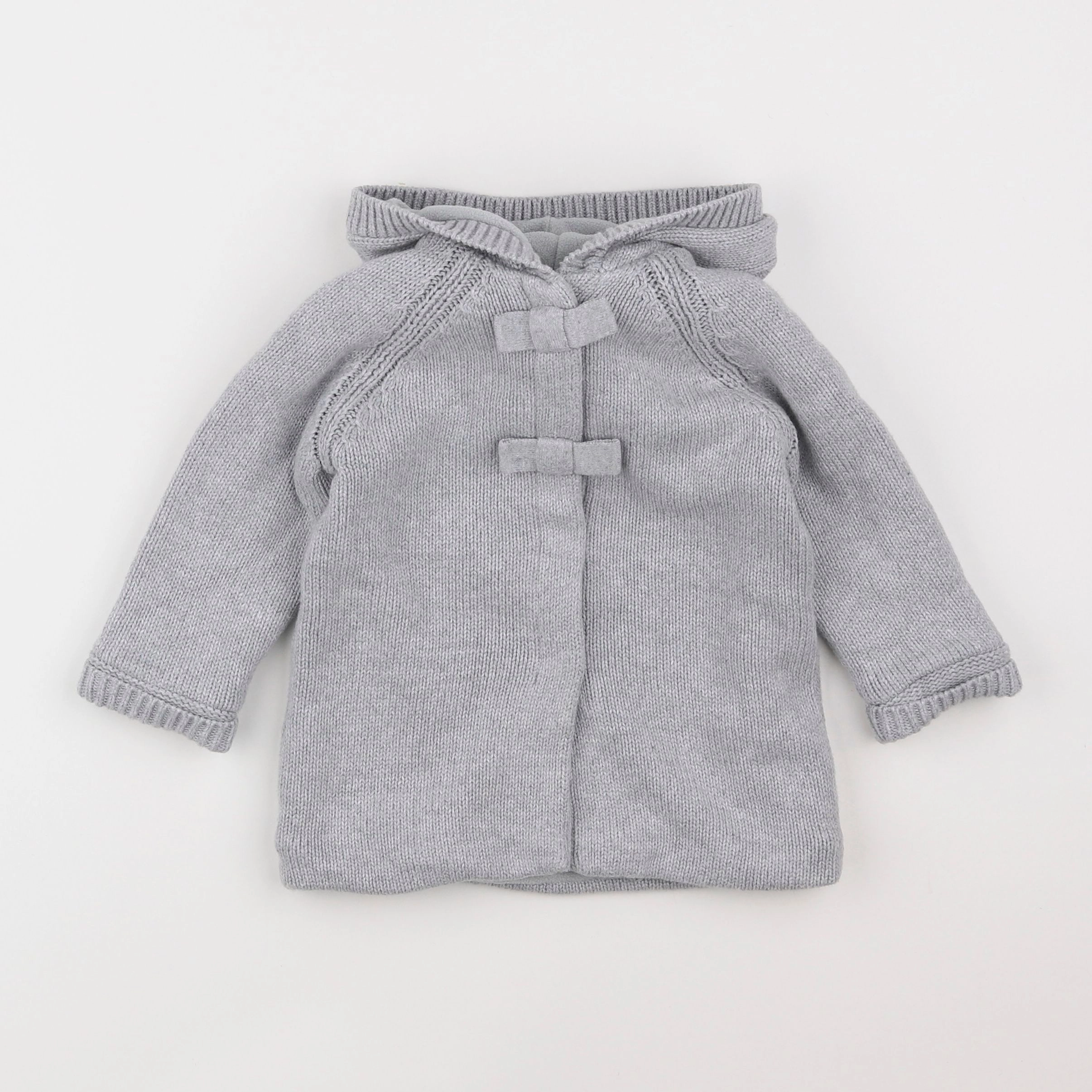 Jacadi - veste doublé gris - 12 mois