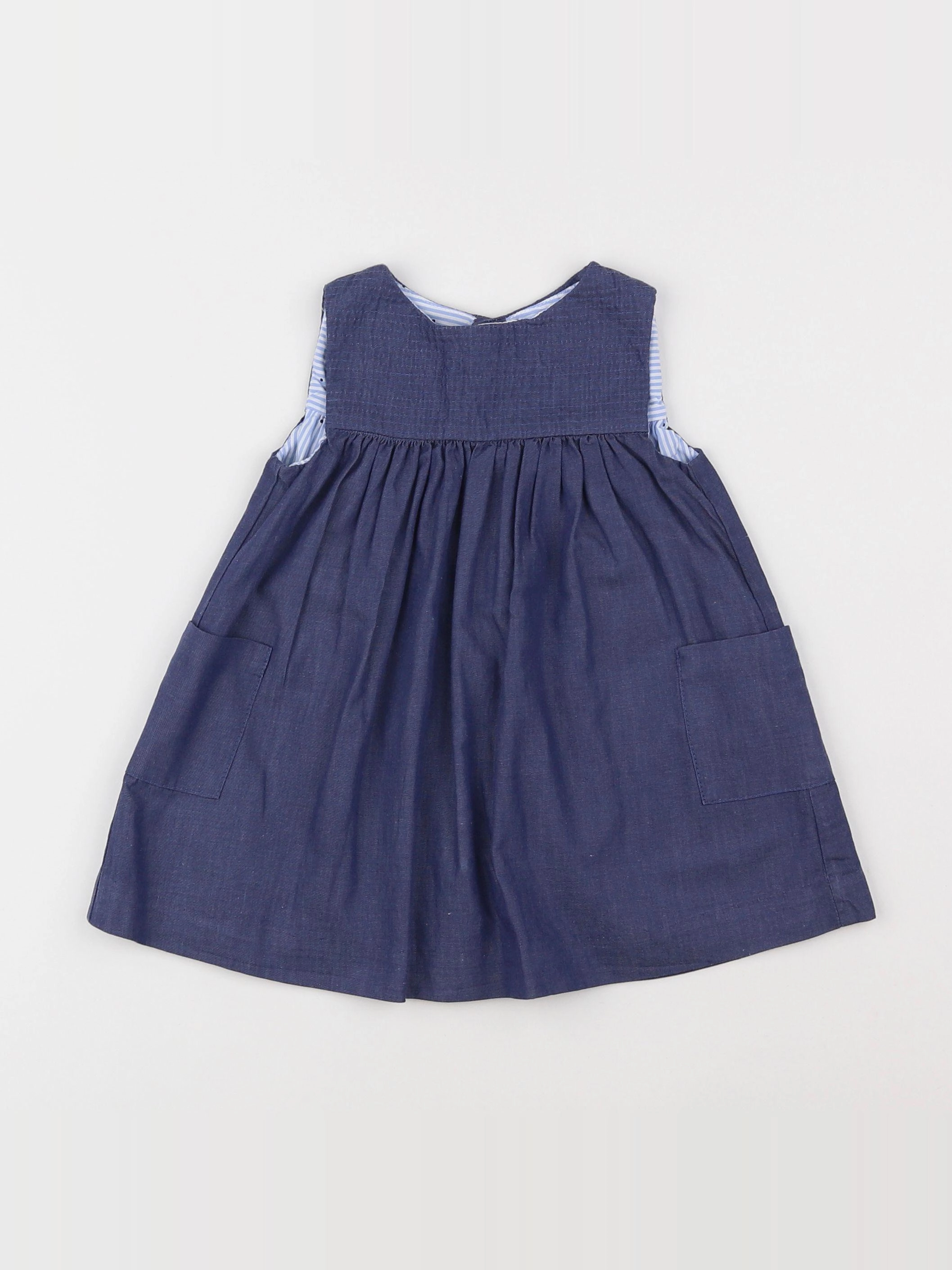 Jacadi - robe bleu - 12 mois