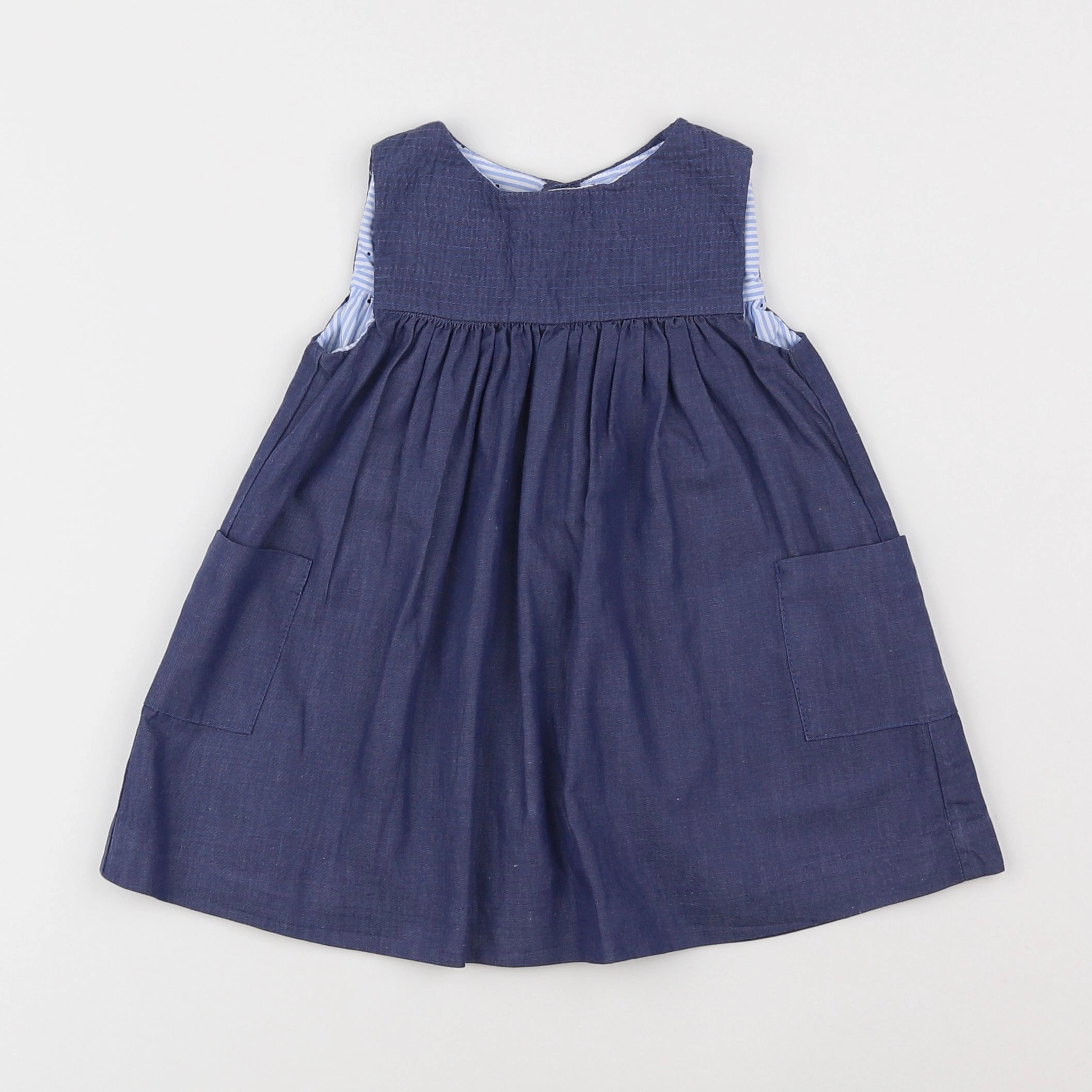 Jacadi - robe bleu - 12 mois