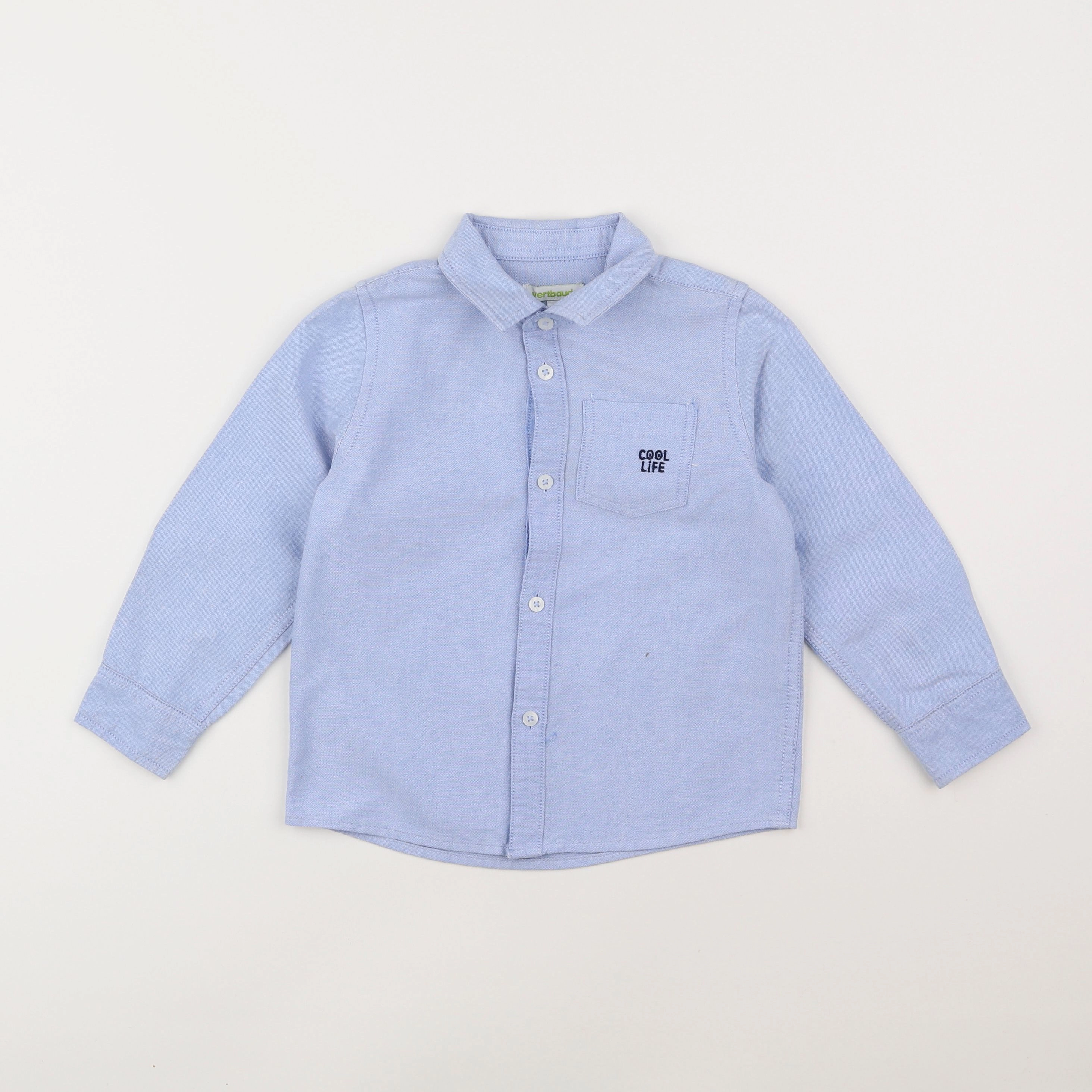 Vertbaudet - chemise bleu - 4 ans