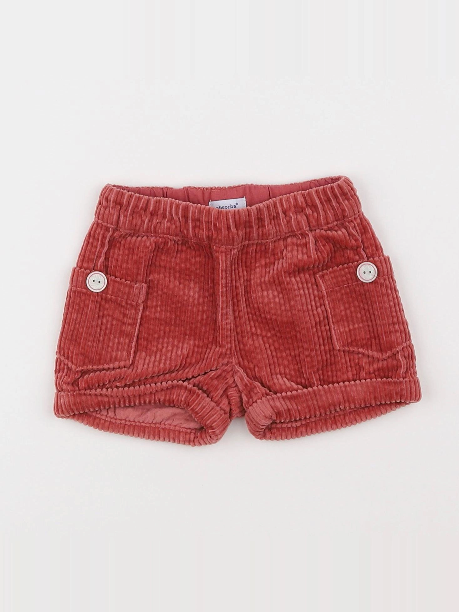 Absorba - short rouge - 6 mois