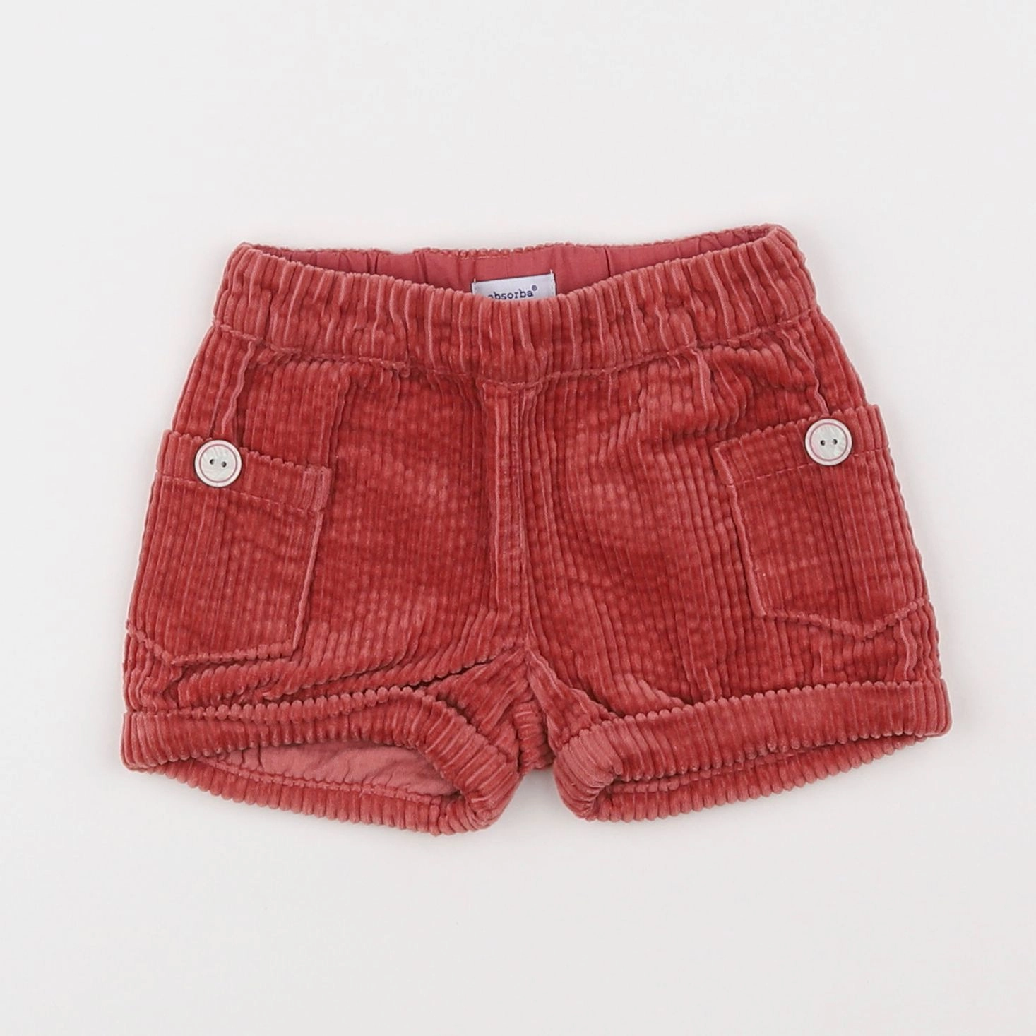 Absorba - short rouge - 6 mois