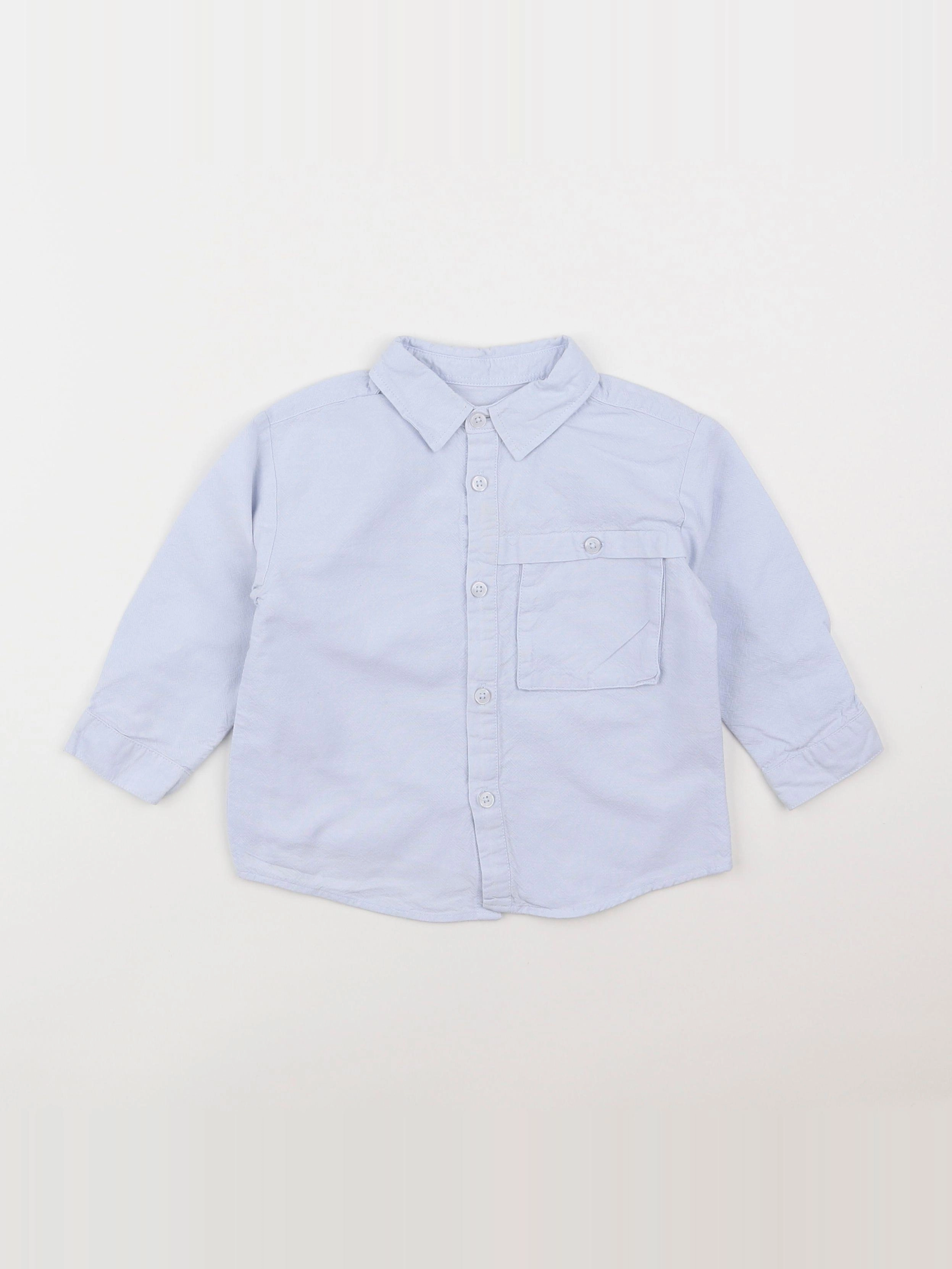 Zara - chemise bleu - 12/18 mois