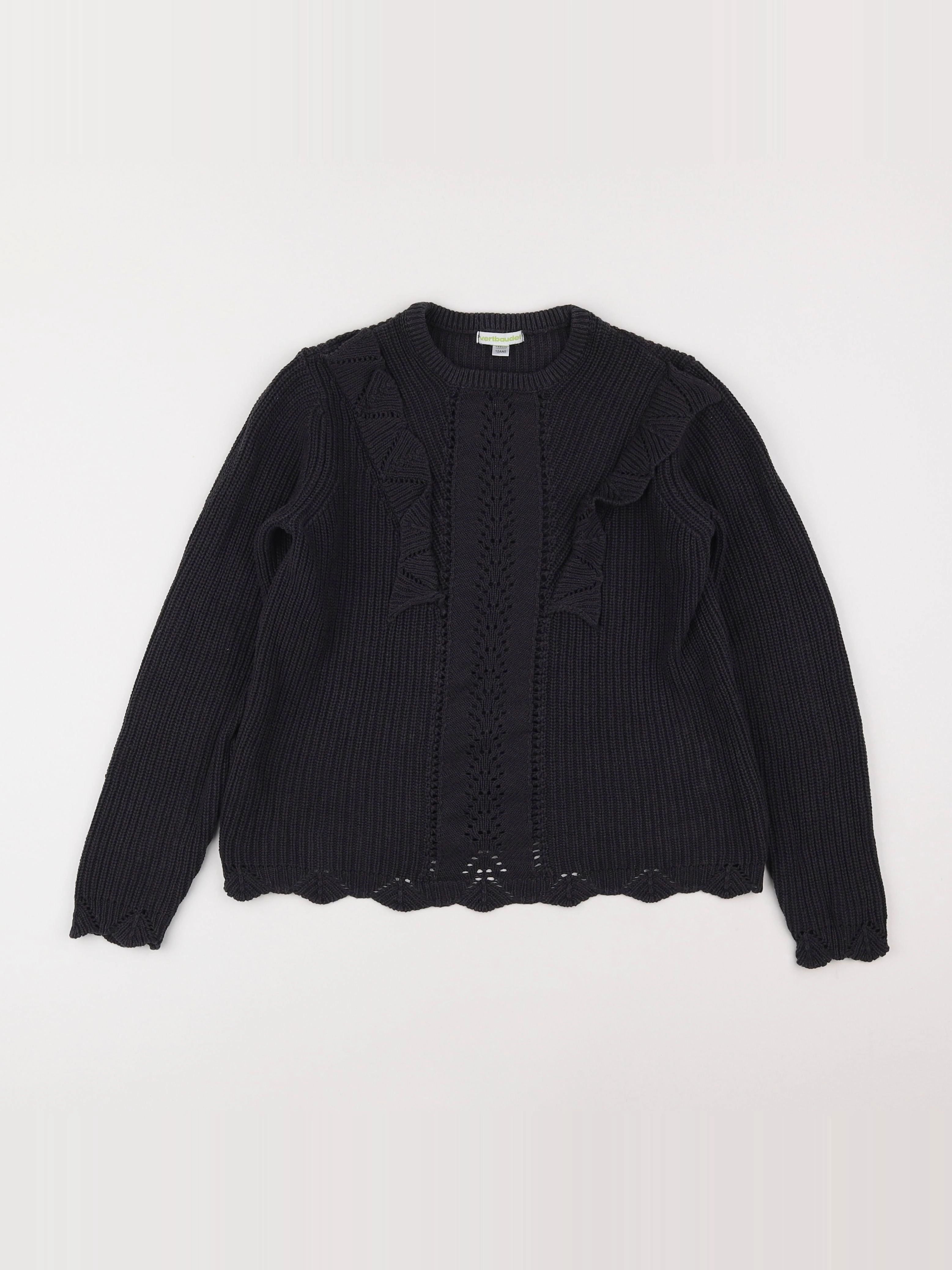 Vertbaudet - pull gris - 12 ans