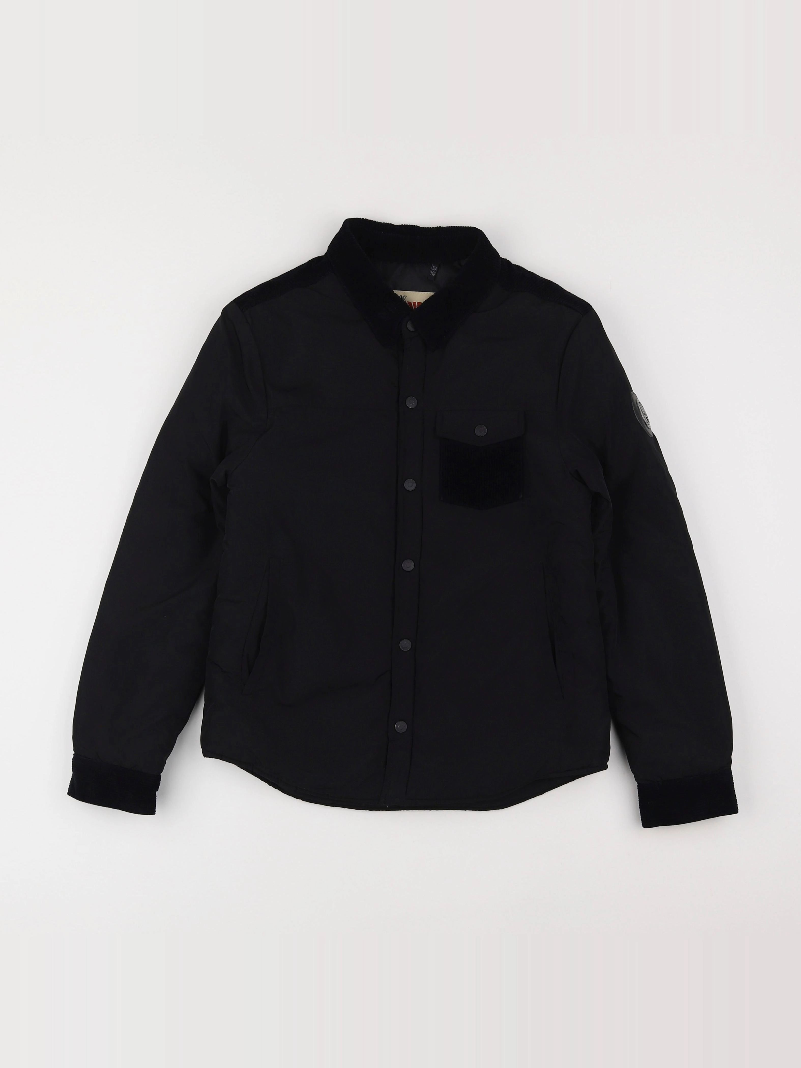 IKKS - veste simili cuir noir - 10 ans