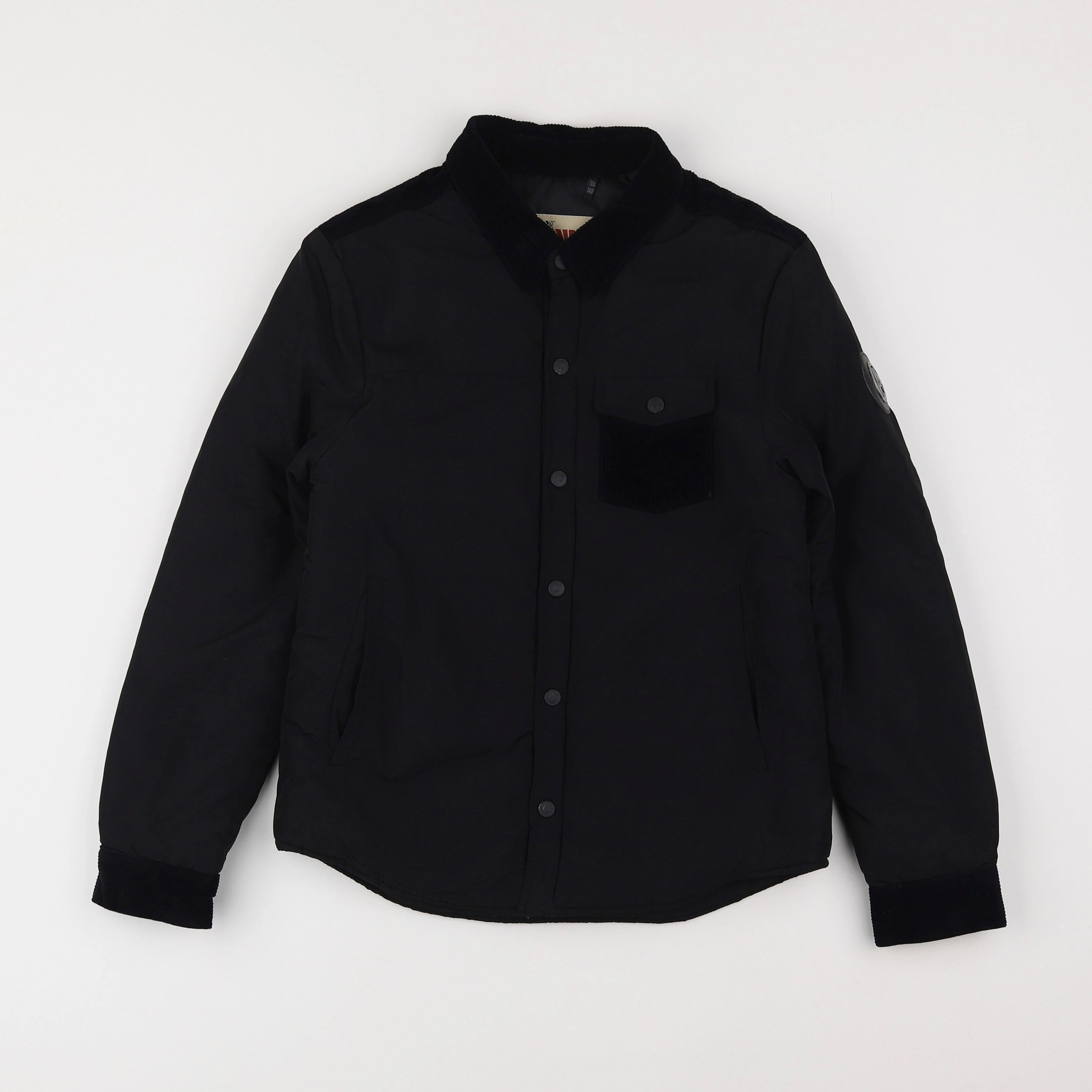 IKKS - veste simili cuir noir - 10 ans