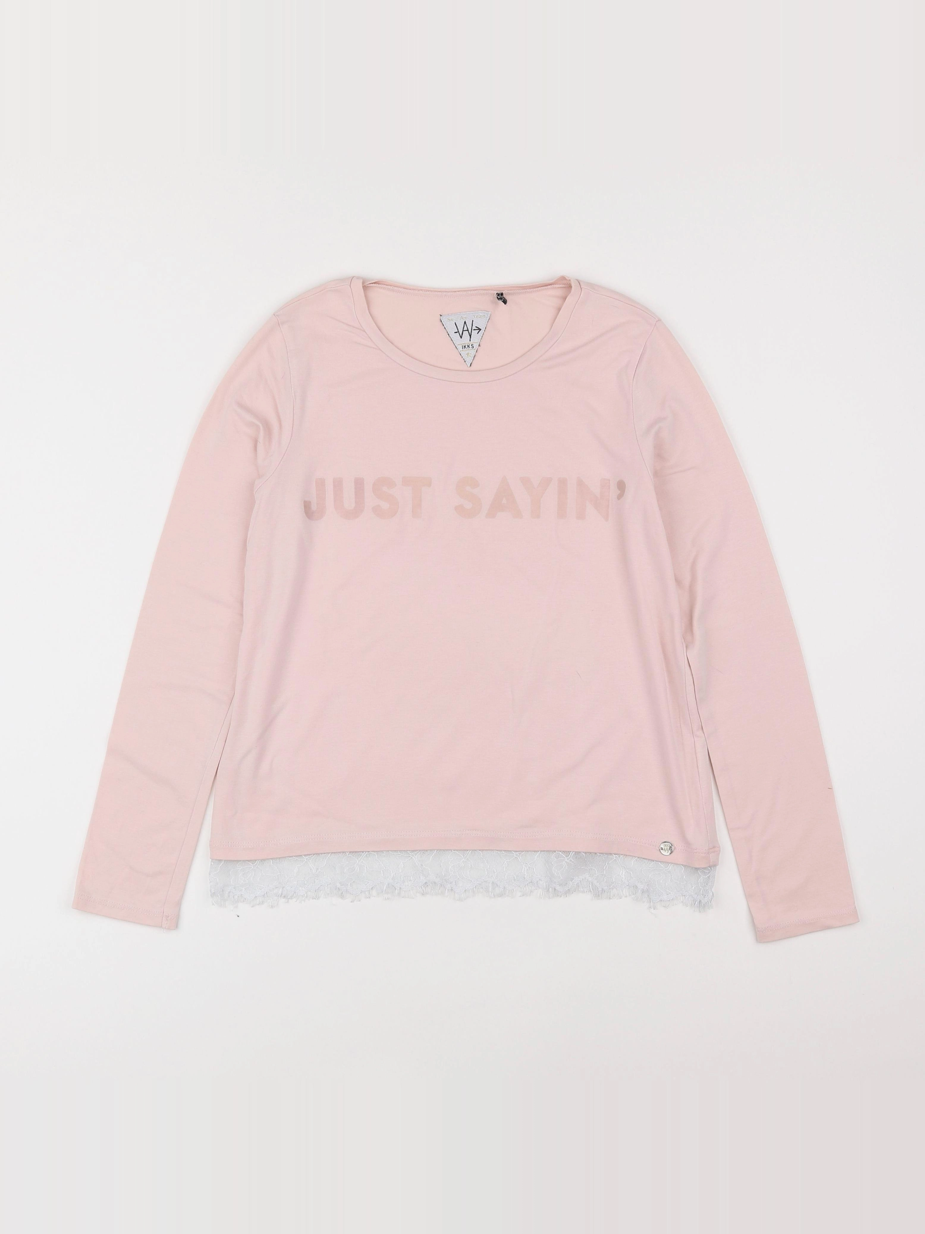 IKKS - tee-shirt rose - 12 ans