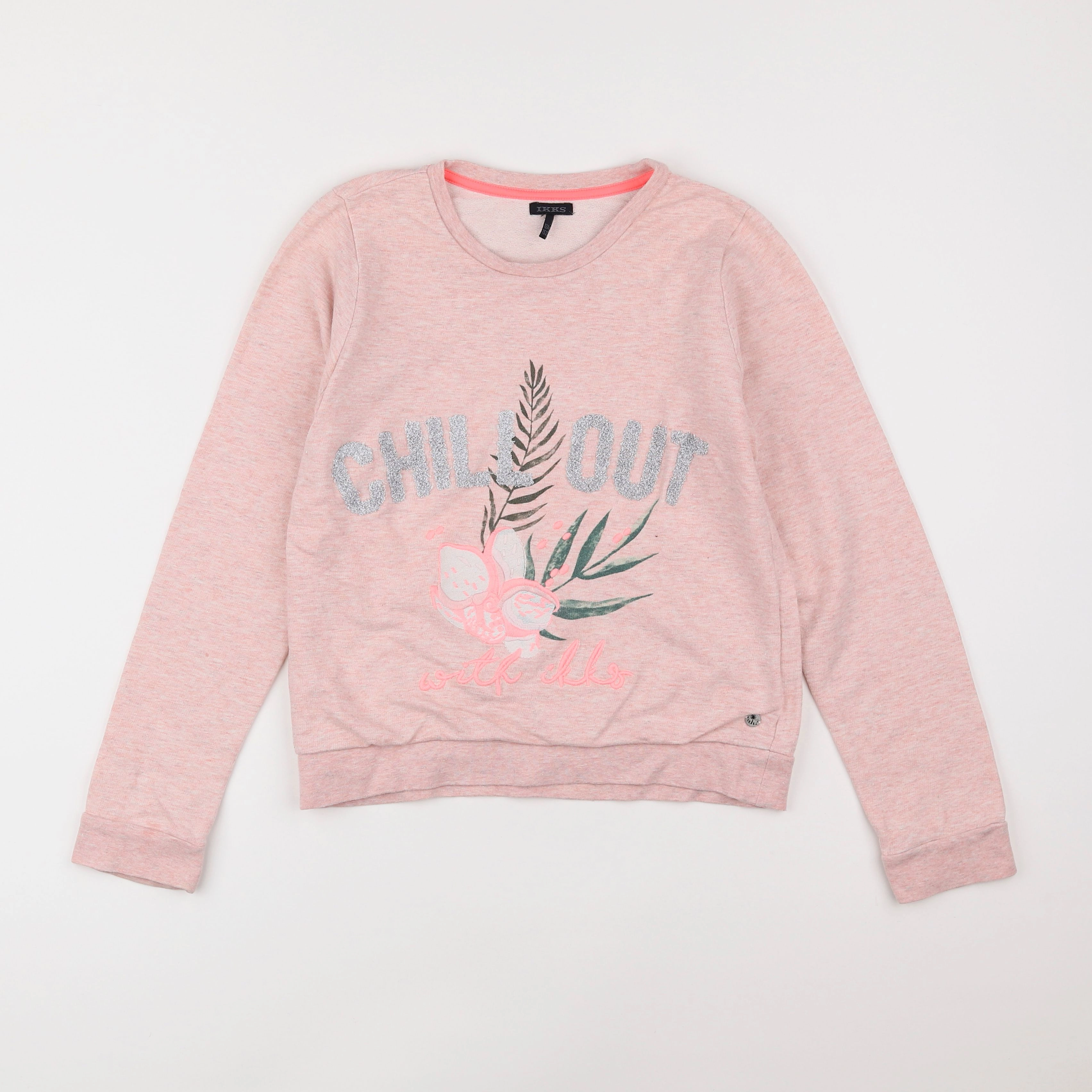 IKKS - sweat rose - 12 ans