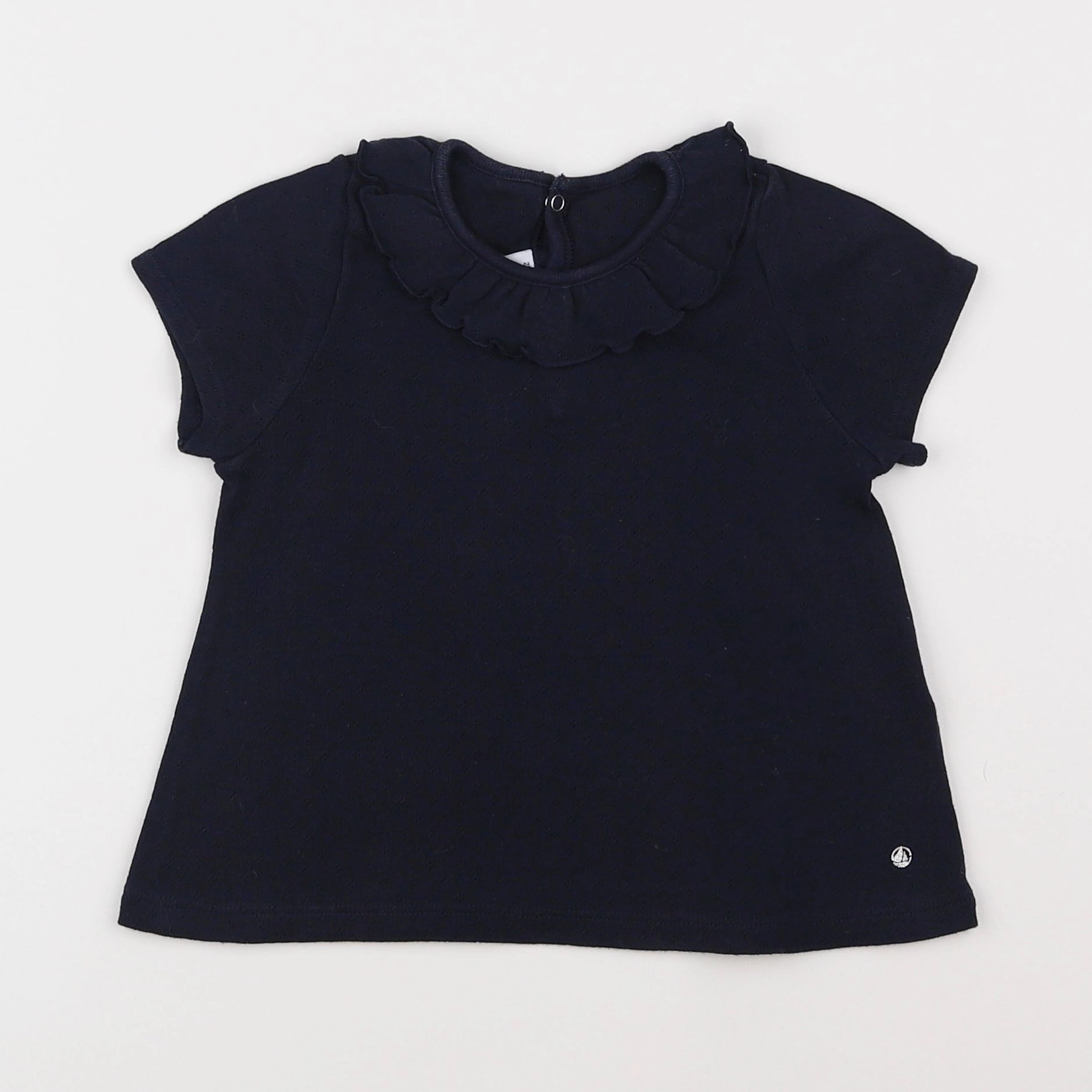 Petit Bateau - tee-shirt bleu - 2 ans