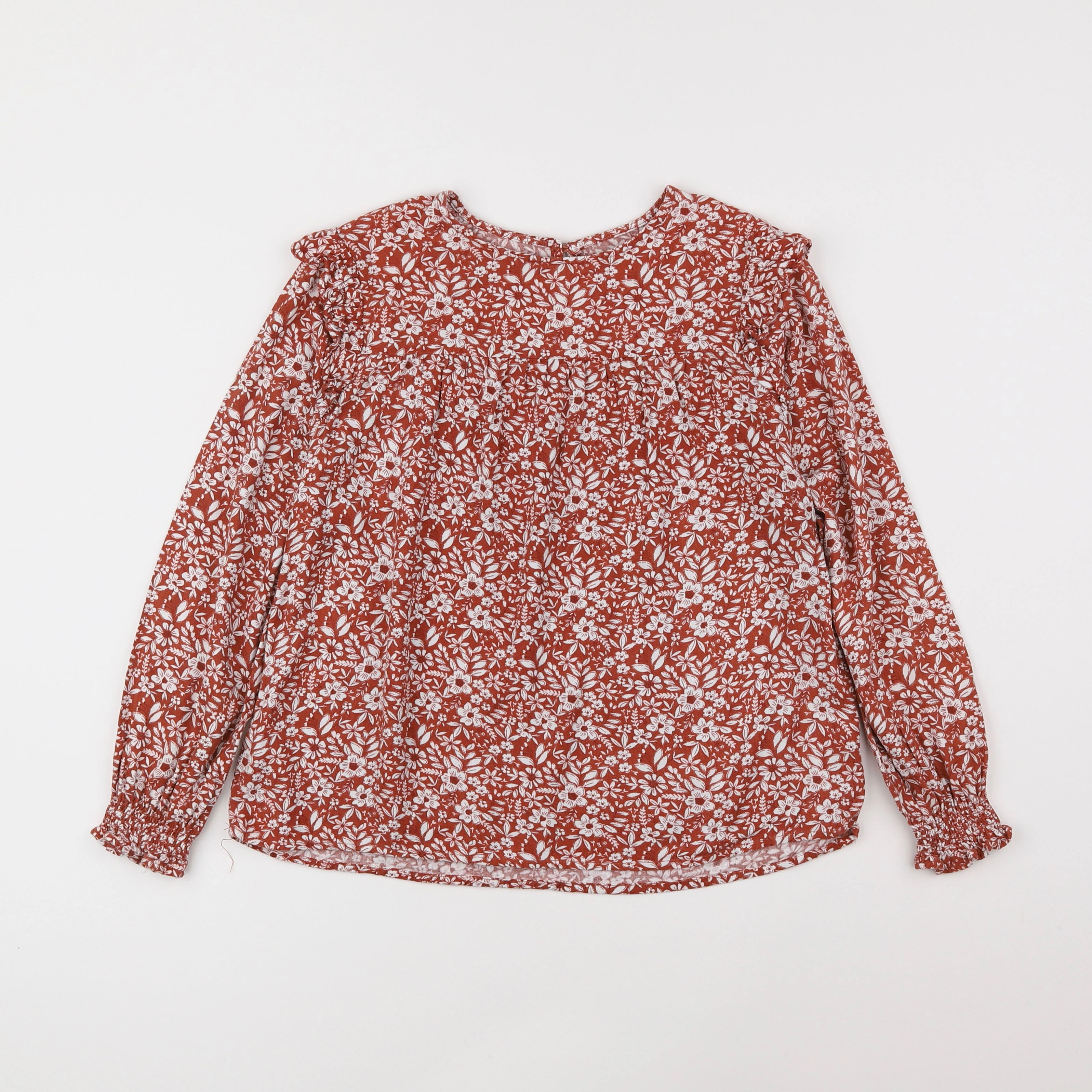 Vertbaudet - blouse marron - 10 ans