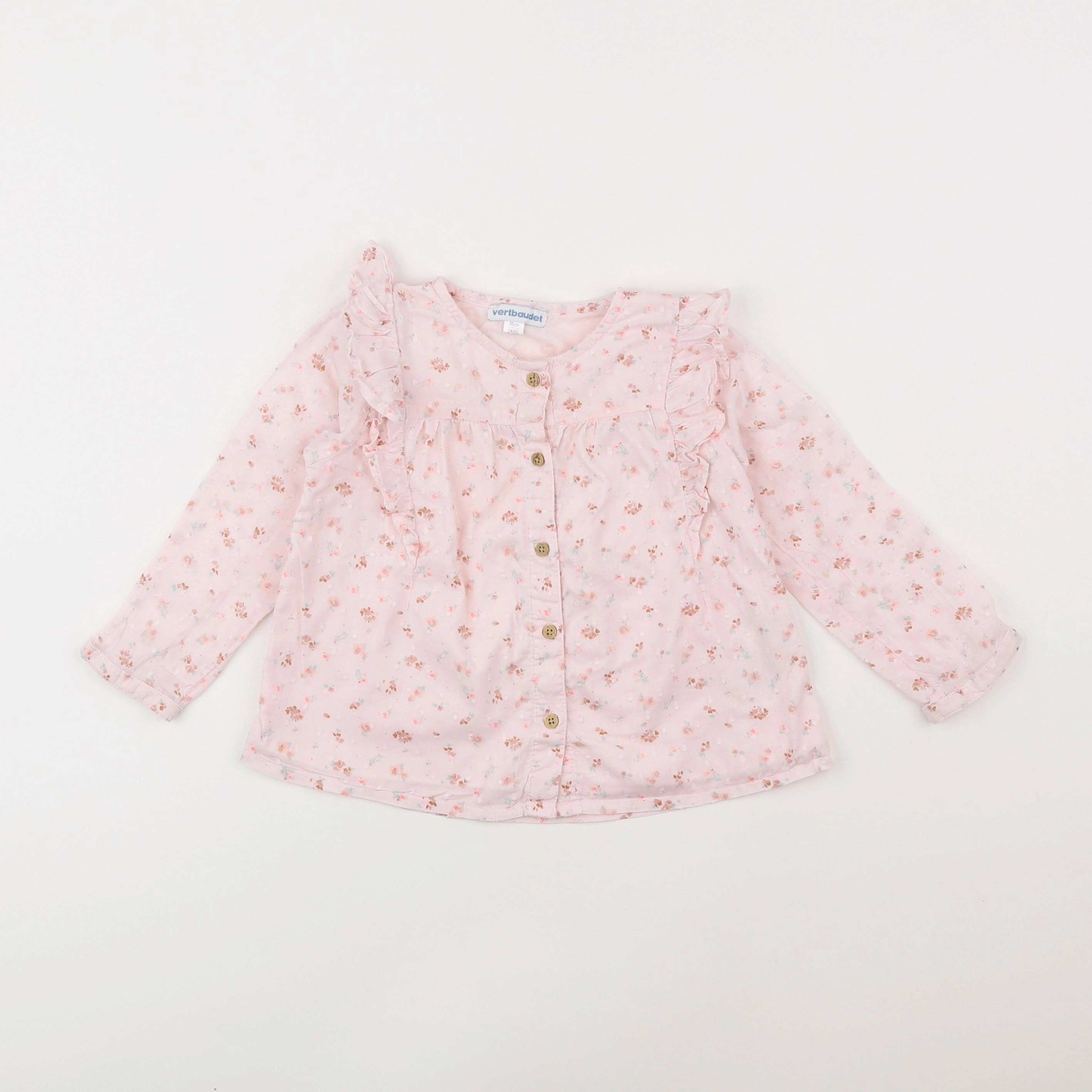 Vertbaudet - blouse rose - 2 ans