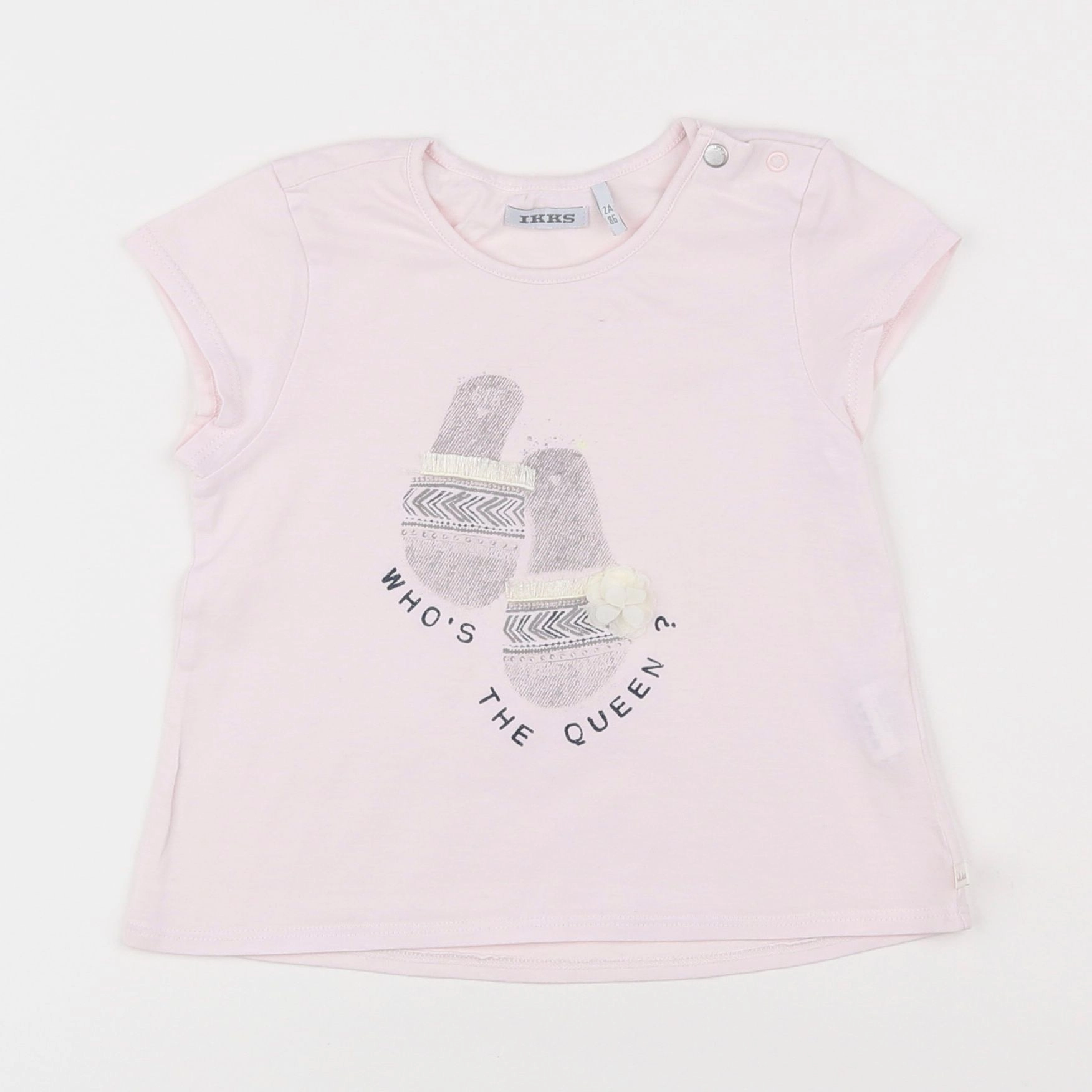 IKKS - tee-shirt rose - 2 ans