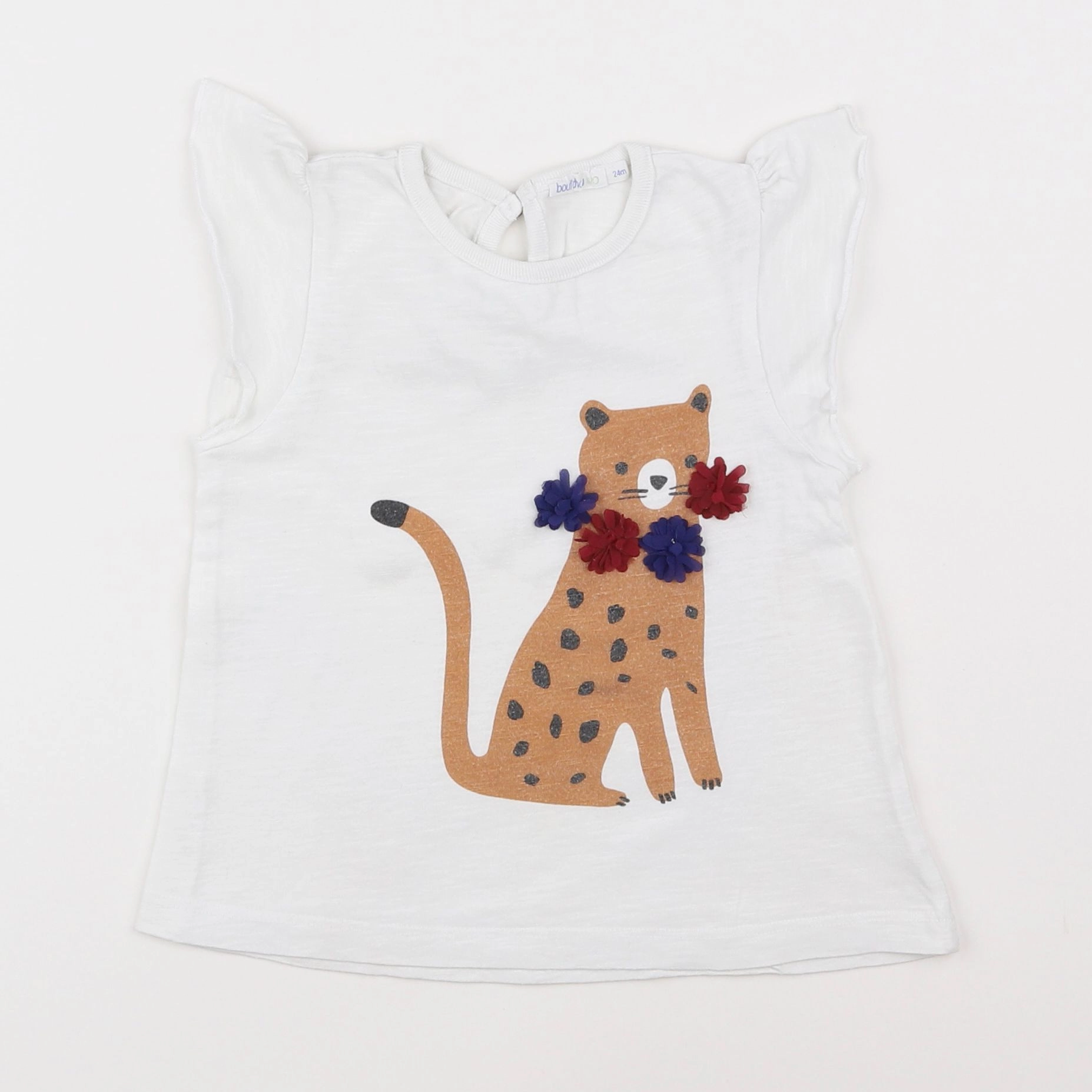 Boutchou - tee-shirt blanc - 2 ans