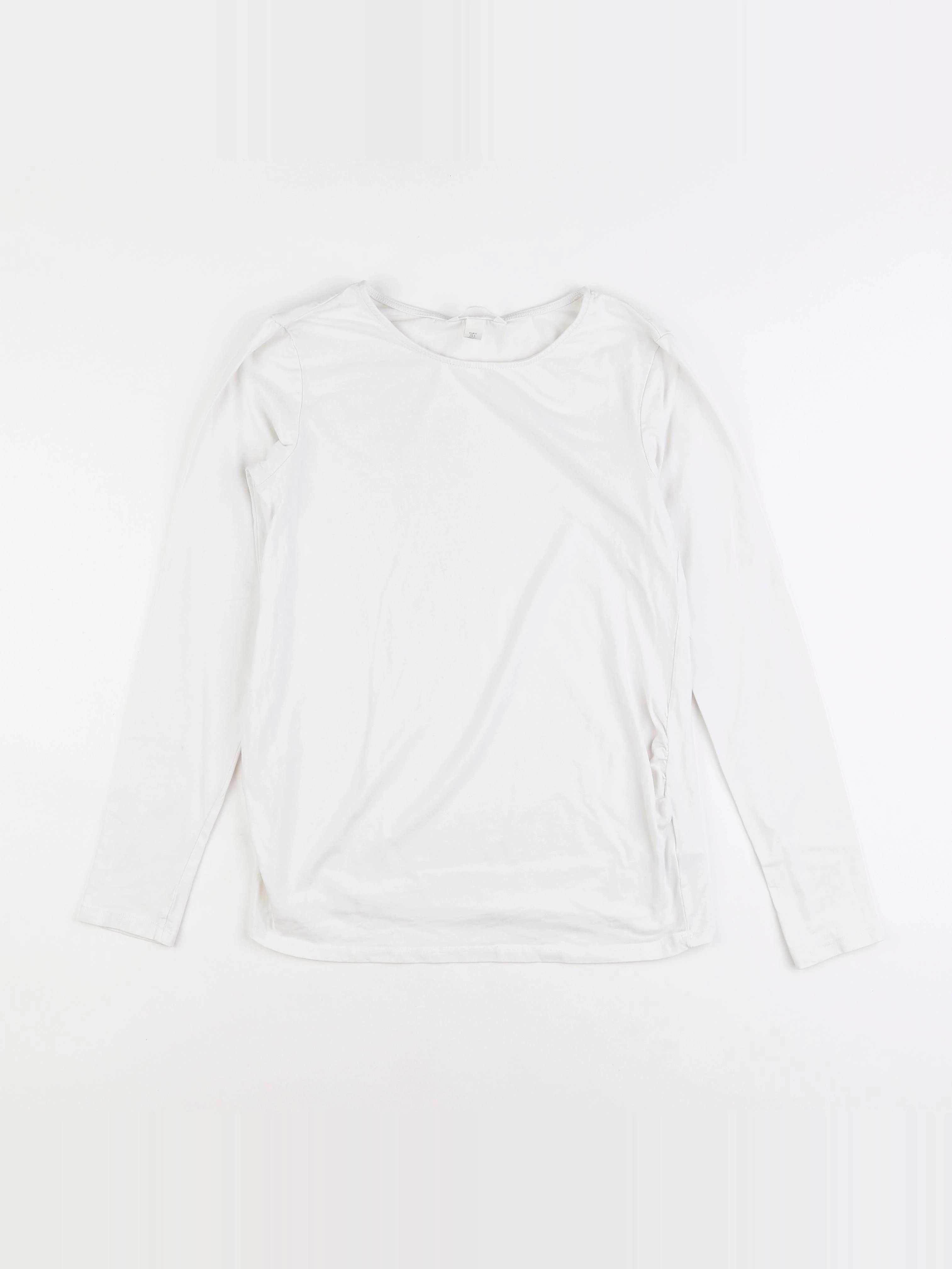 H&M - tee-shirt grossesse blanc - 36 à 38