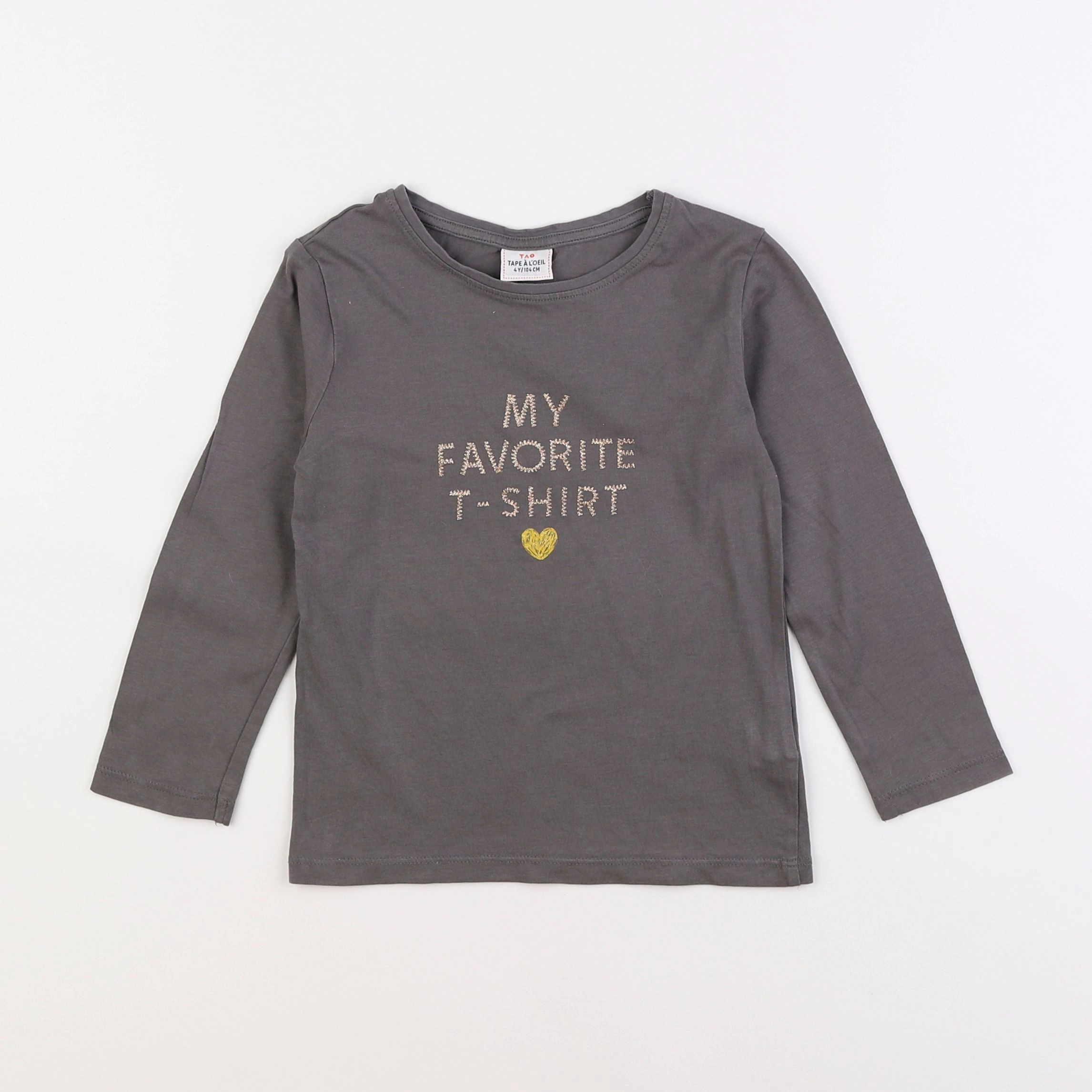 Tape à l'oeil - tee-shirt gris - 4 ans
