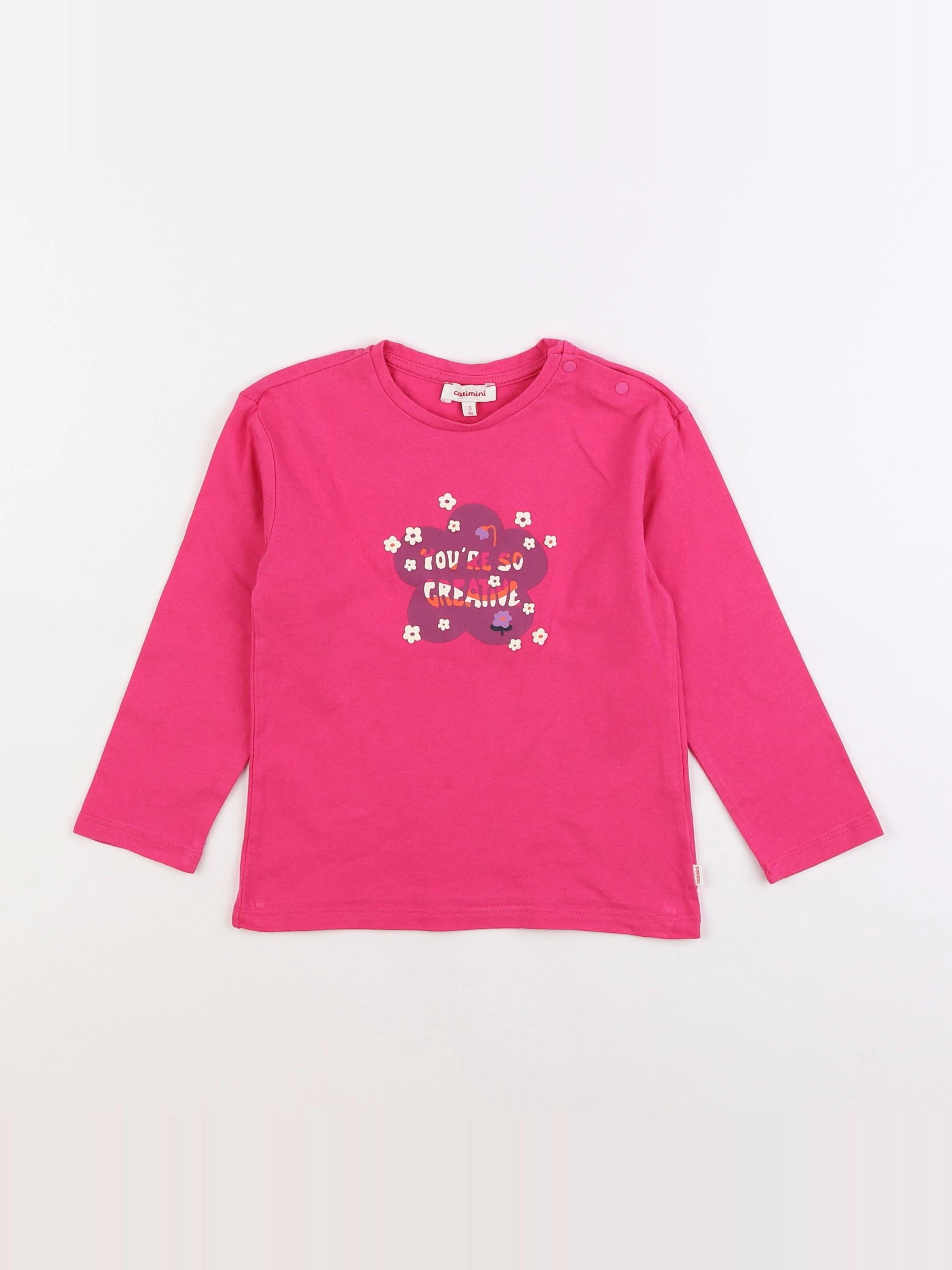 Catimini - tee-shirt rose - 2 ans