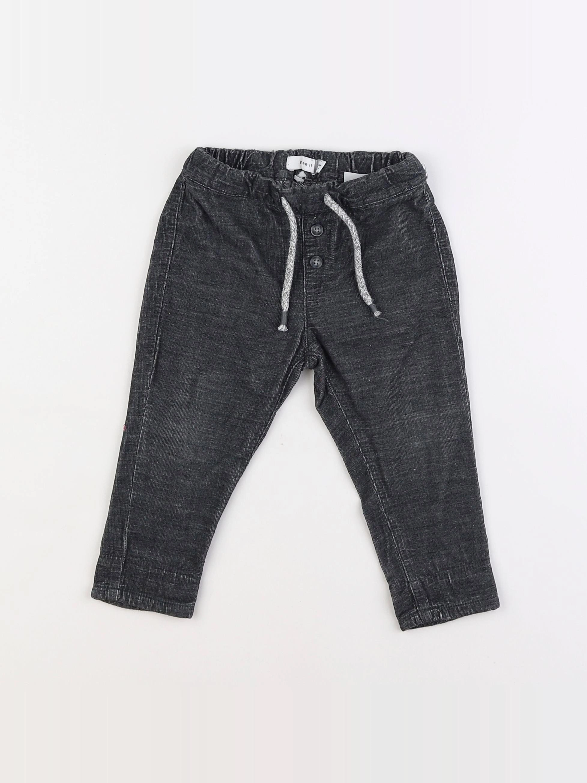 Name it - pantalon gris - 6/9 mois