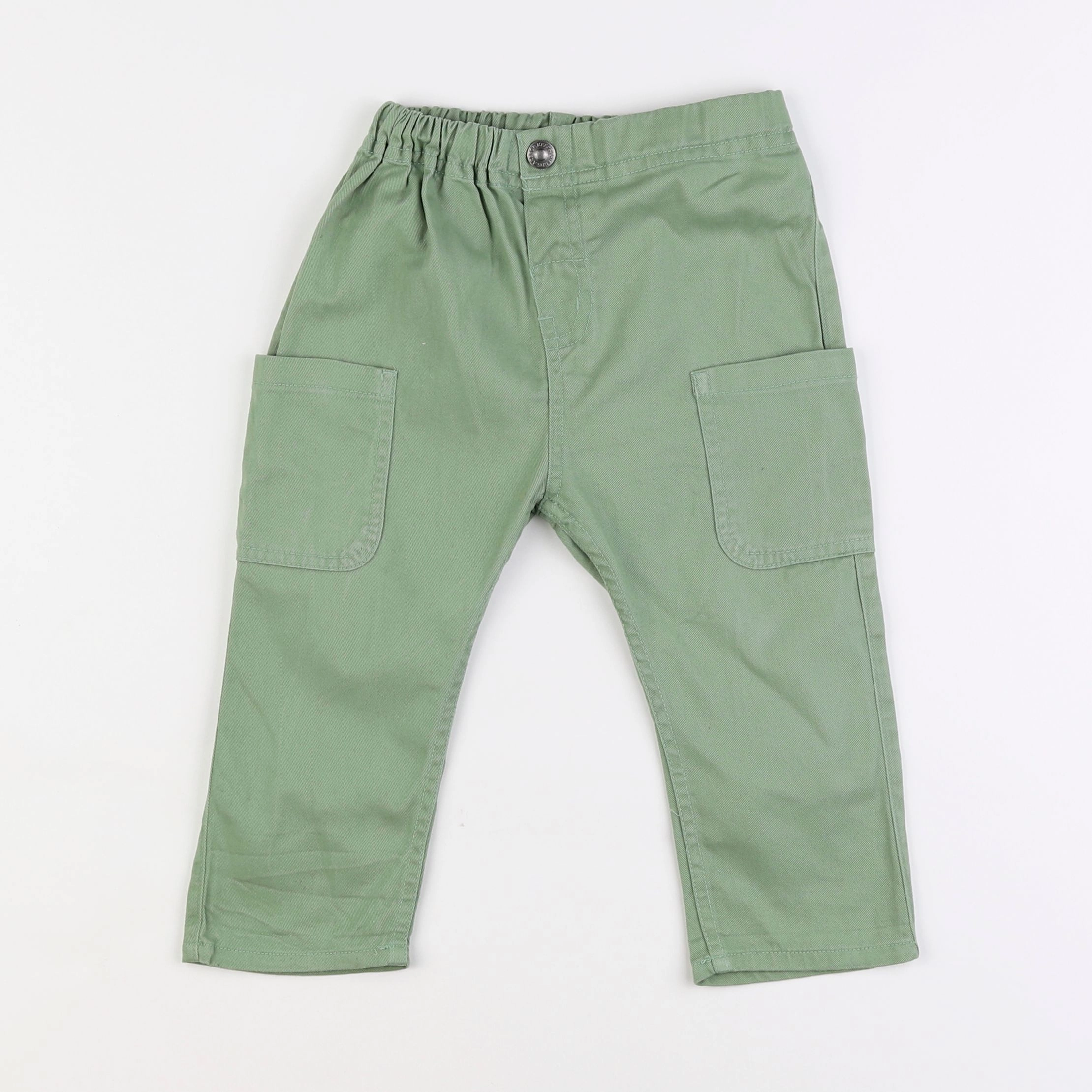 H&M - pantalon vert - 12/18 mois