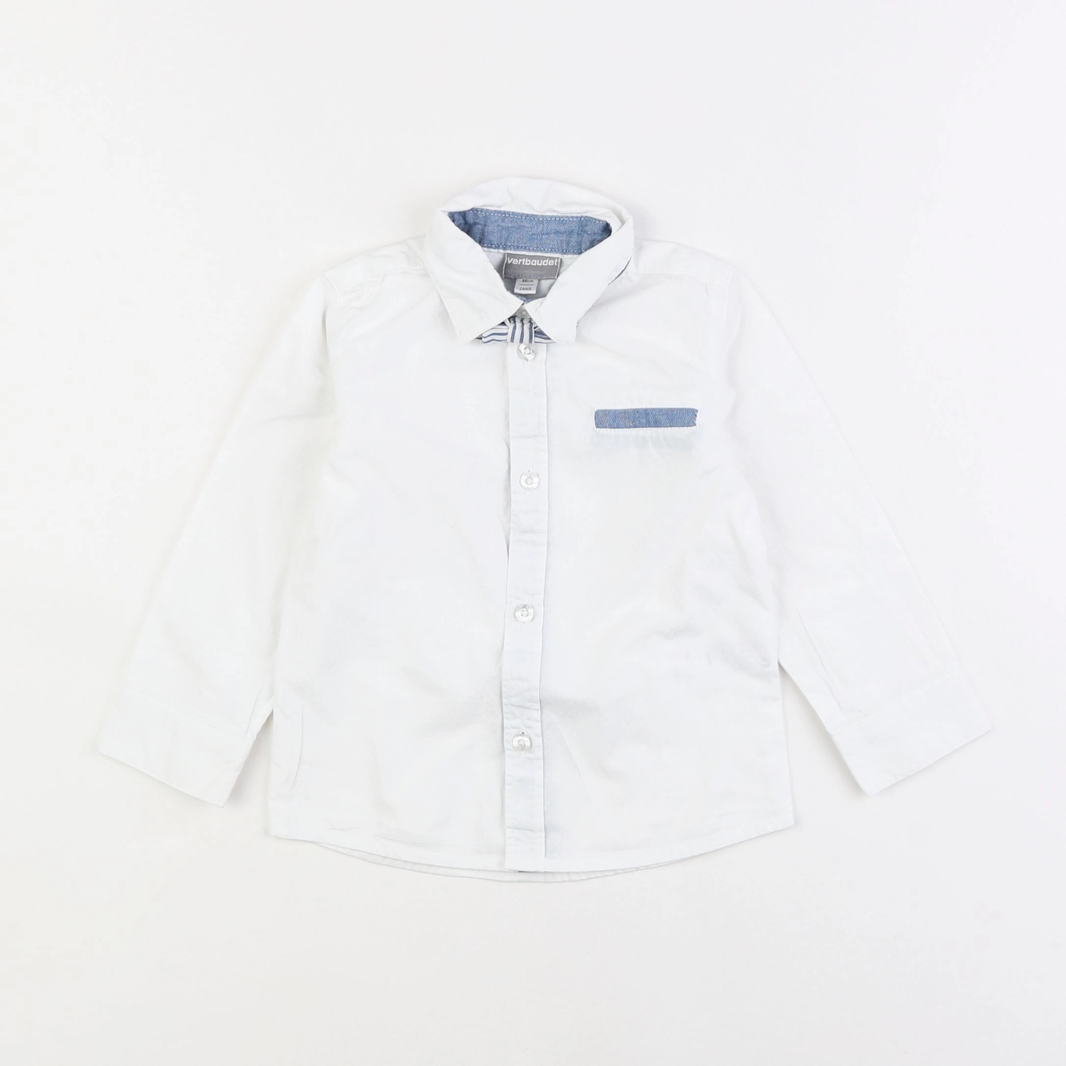 Vertbaudet - chemise blanc - 2 ans