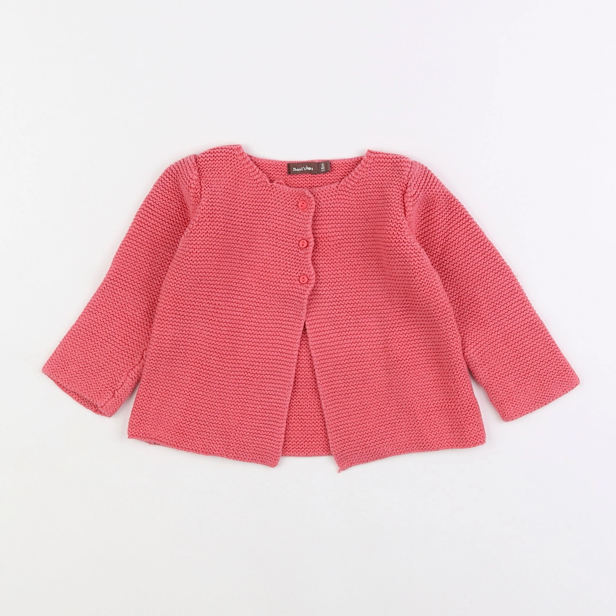 Boutchou - gilet rose - 18 mois