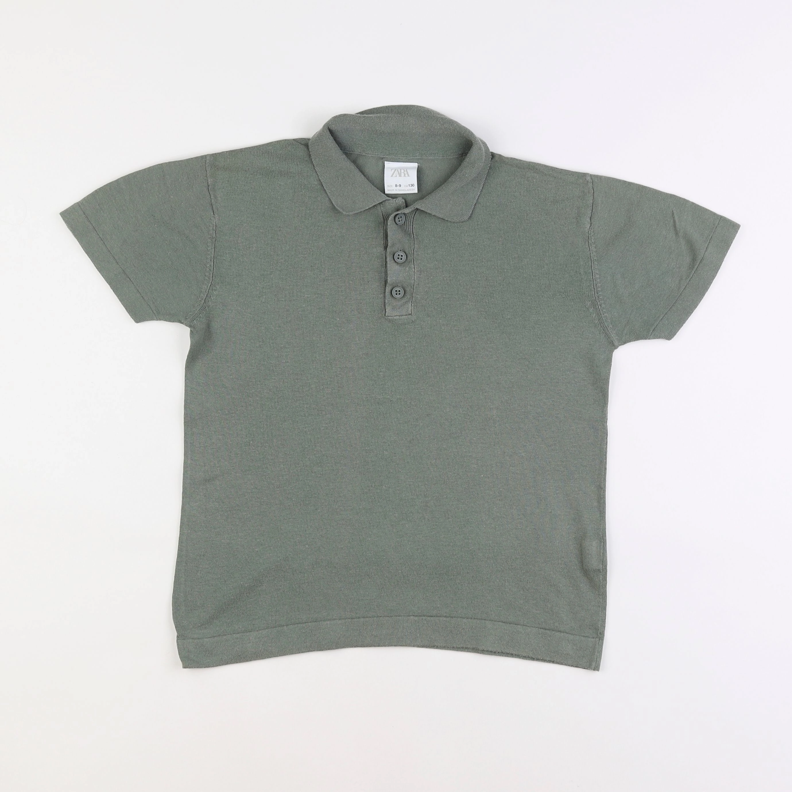 Zara - polo vert - 8/9 ans