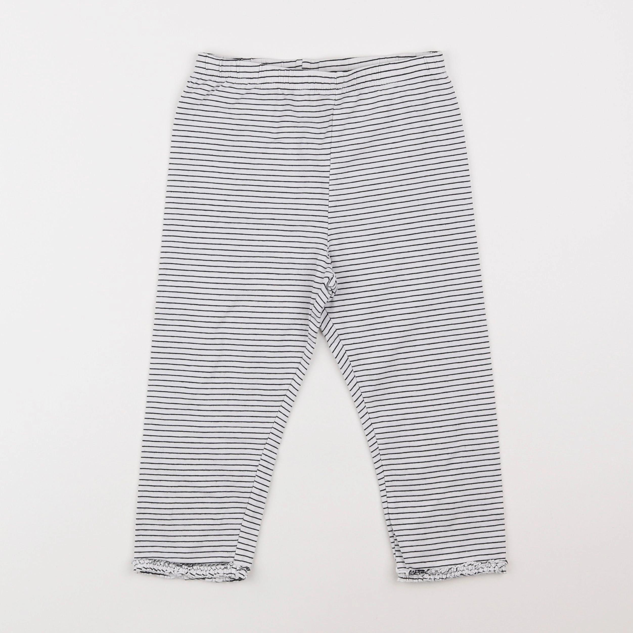 H&M - legging court blanc - 8/9 ans