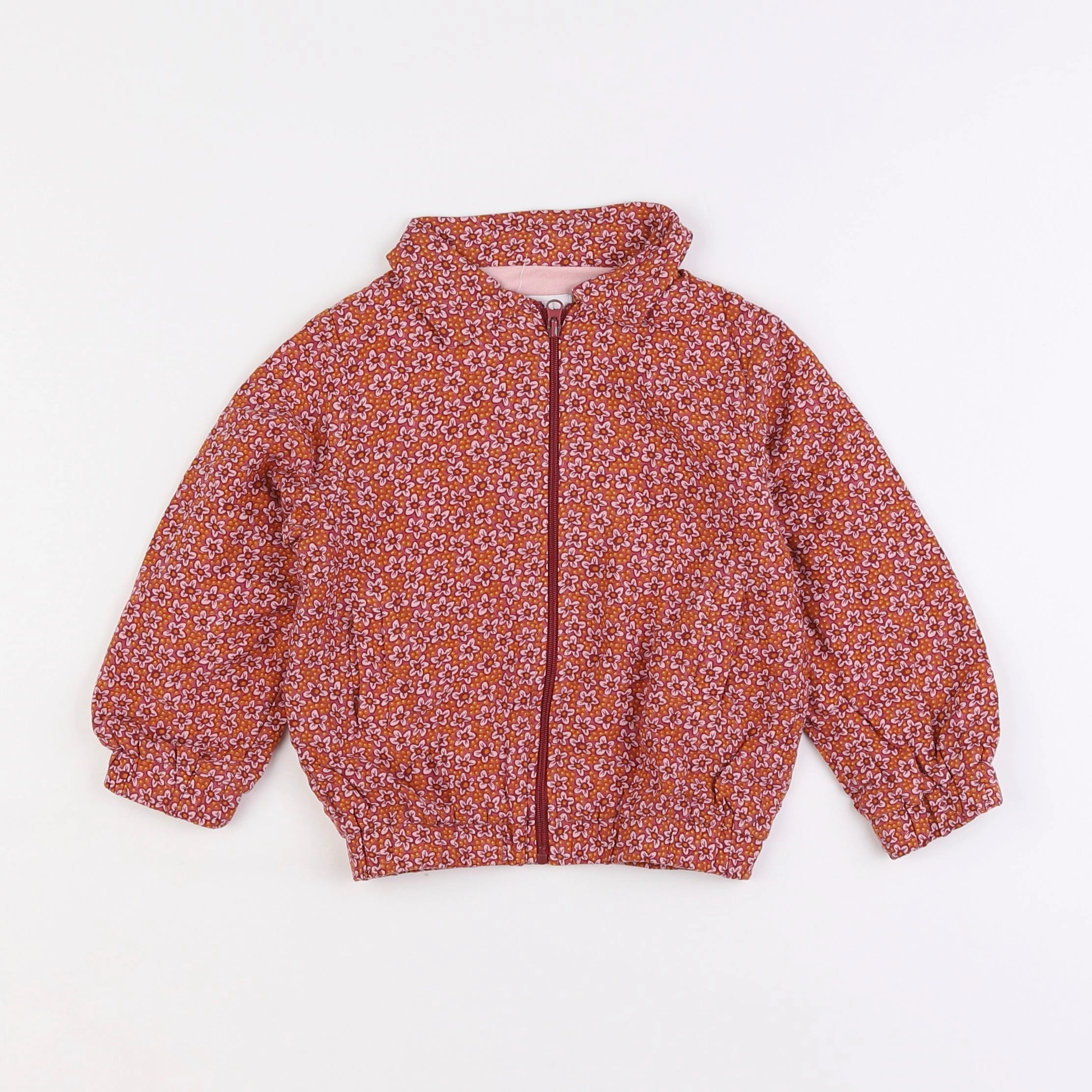 Little Cigogne - veste rouge, orange - 2 ans